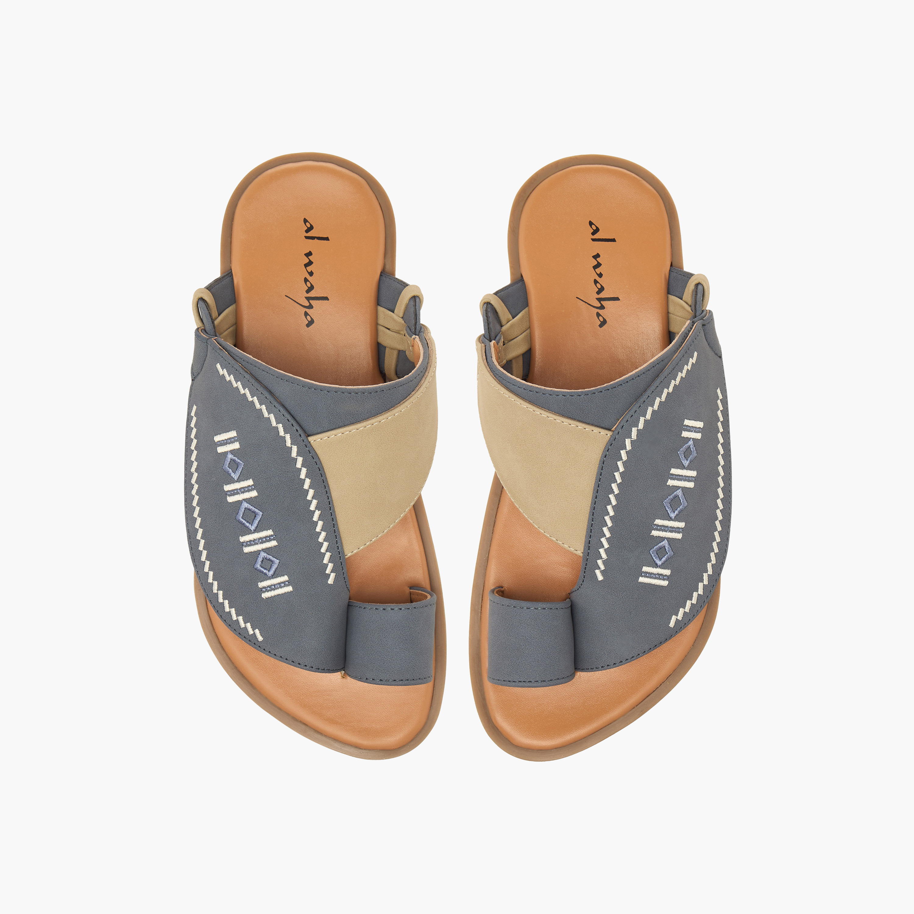 Al Waha Boys Leather Arabic Sandals-boys-shoes-sandals-image-1