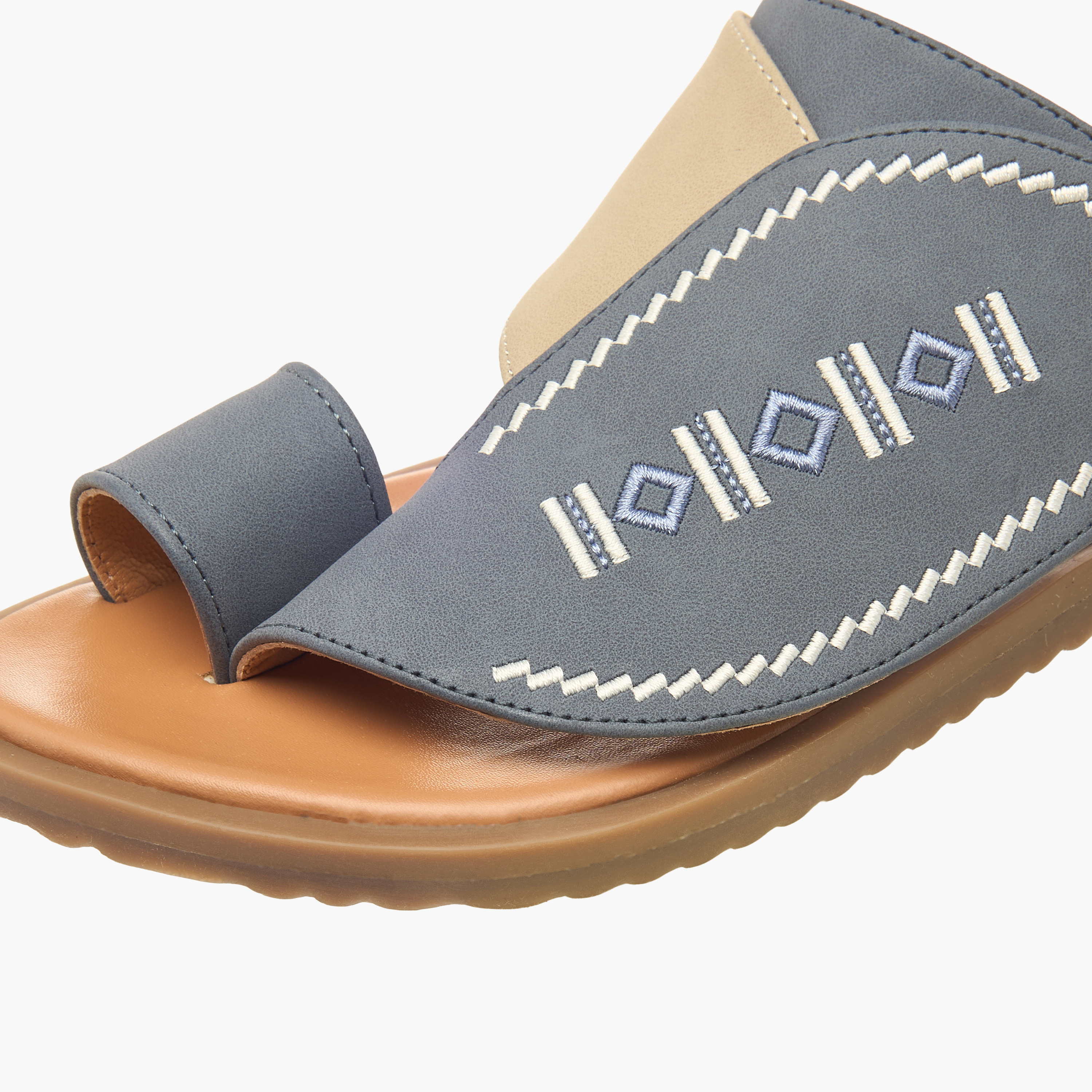 Al Waha Boys Leather Arabic Sandals-boys-shoes-sandals-image-4