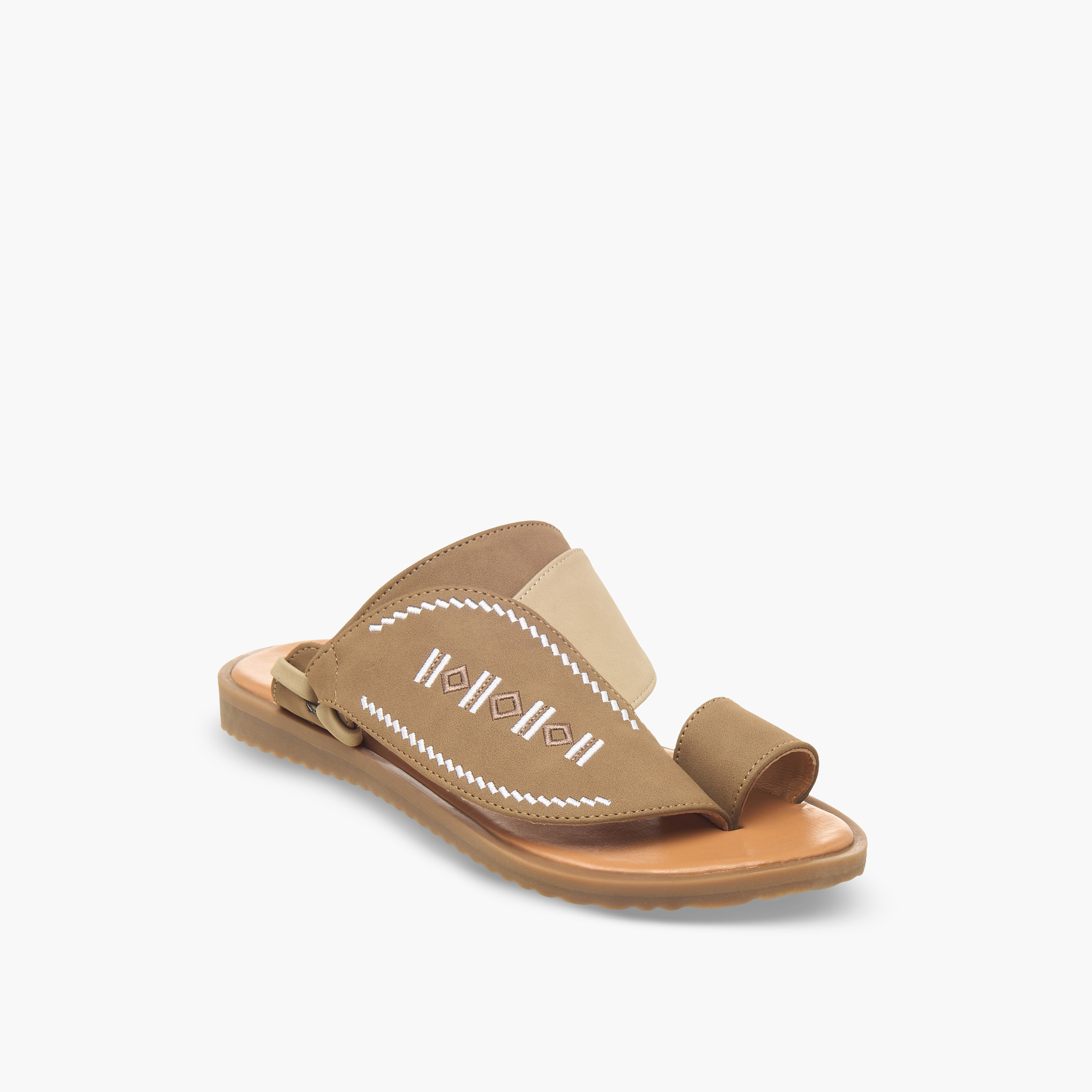 Al Waha Boys Leather Arabic Sandals-boys-shoes-sandals-image-2
