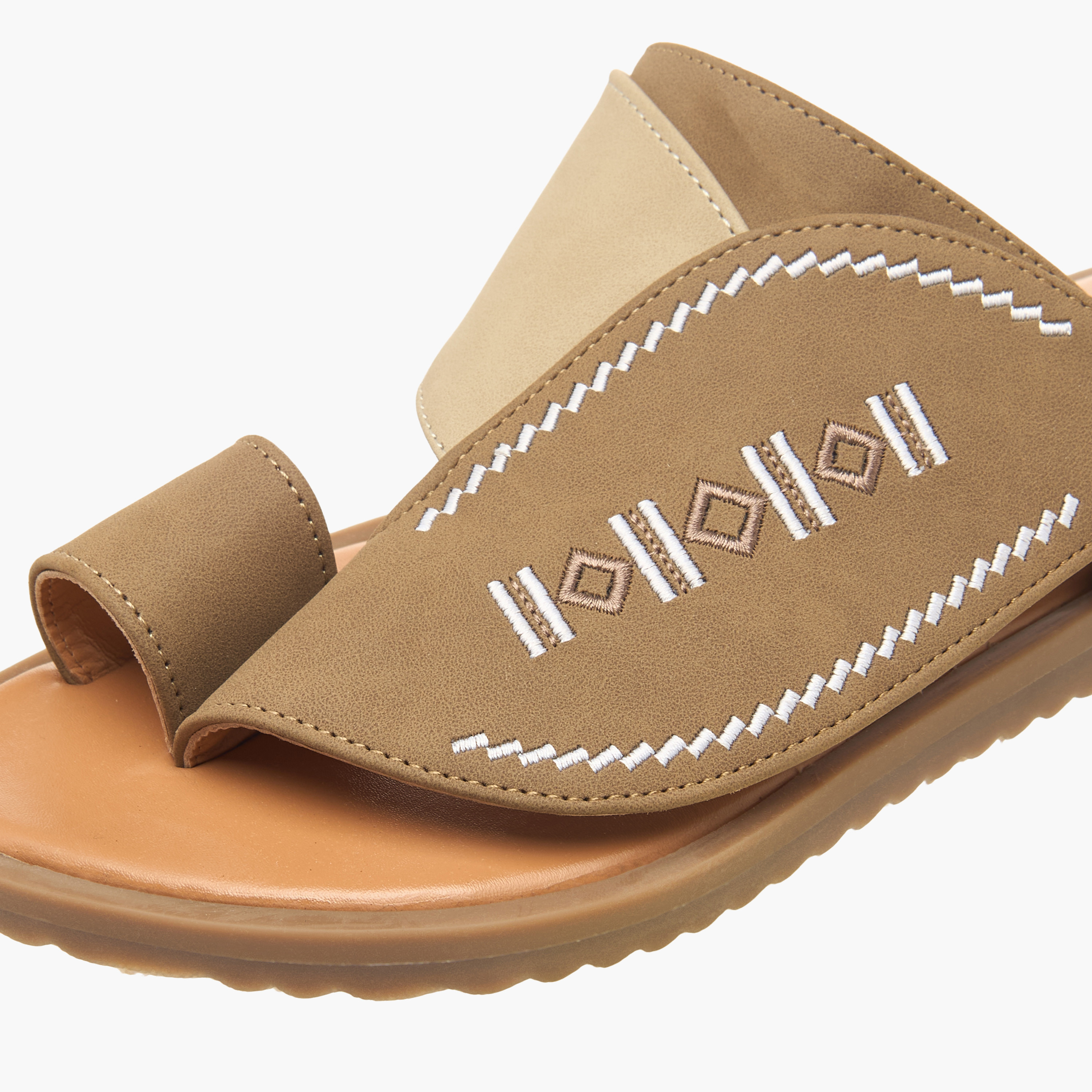 Al Waha Boys Leather Arabic Sandals-boys-shoes-sandals-image-4