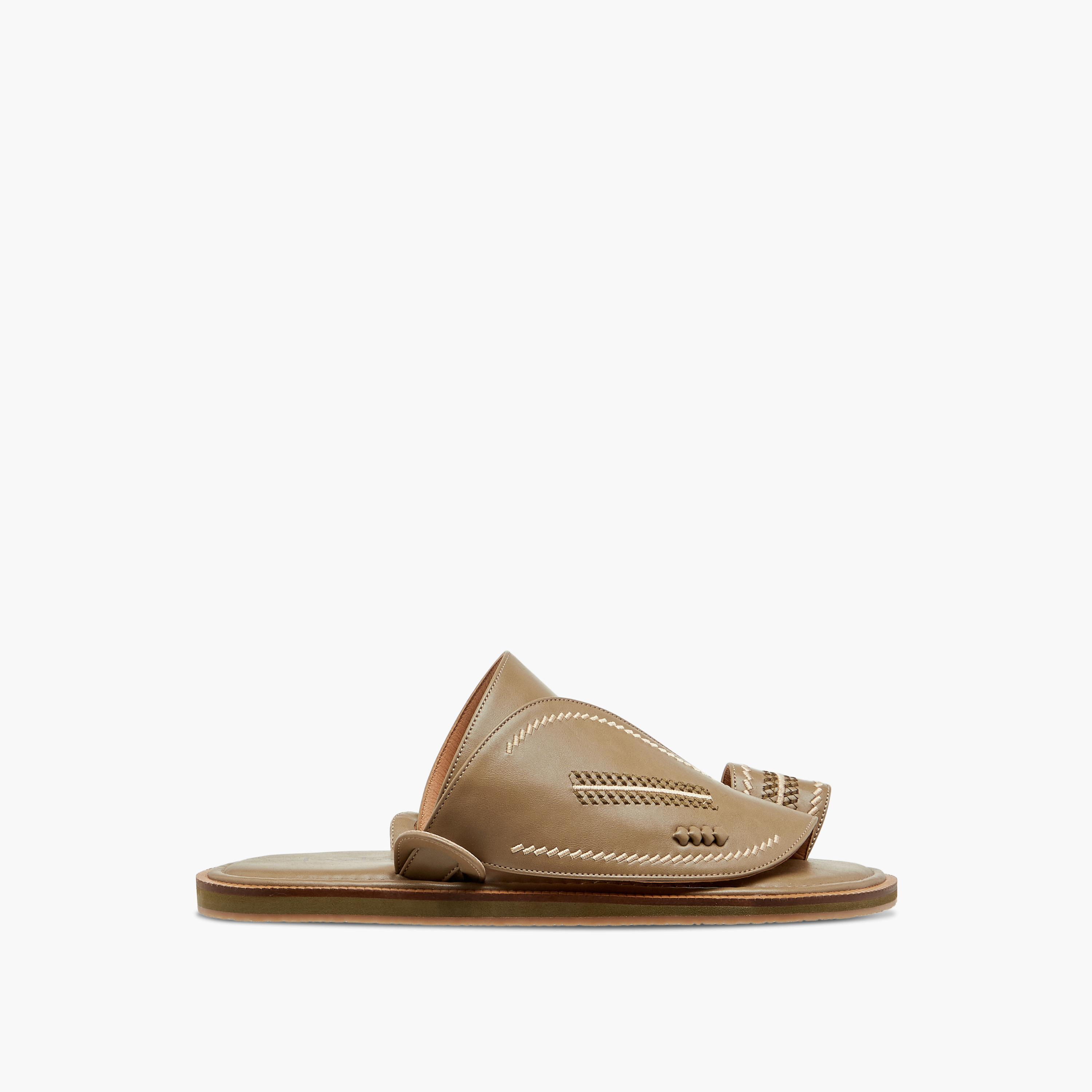 Al Waha Embroidered Slip-On Arabic Sandals with Toe Loop-men-shoes-sandals-image-2