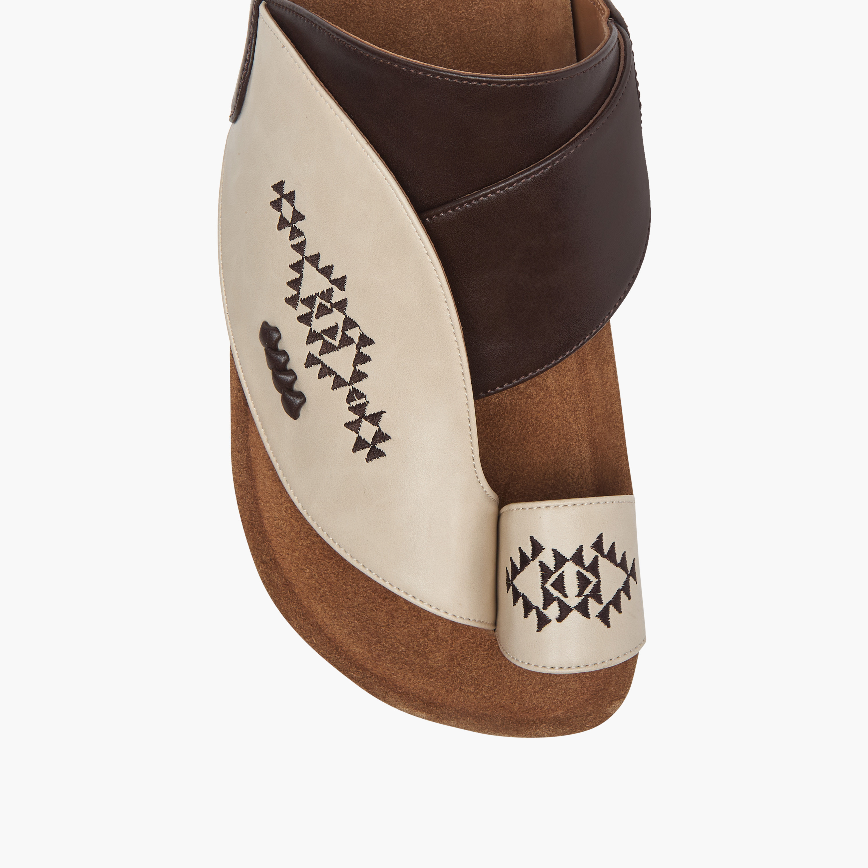 Al Waha Embroidered Slip-On Arabic Sandals with Toe Loop-men-shoes-sandals-image-3