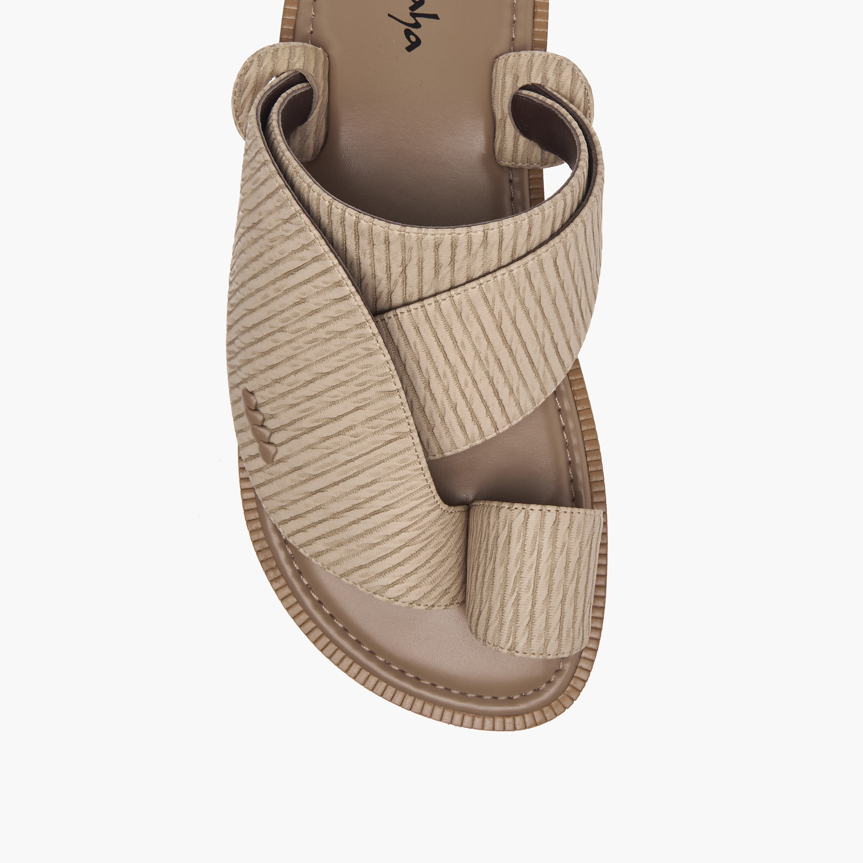 صندل عربي بارز الملمس بإصبع من الواحة-men-shoes-sandals-image-3