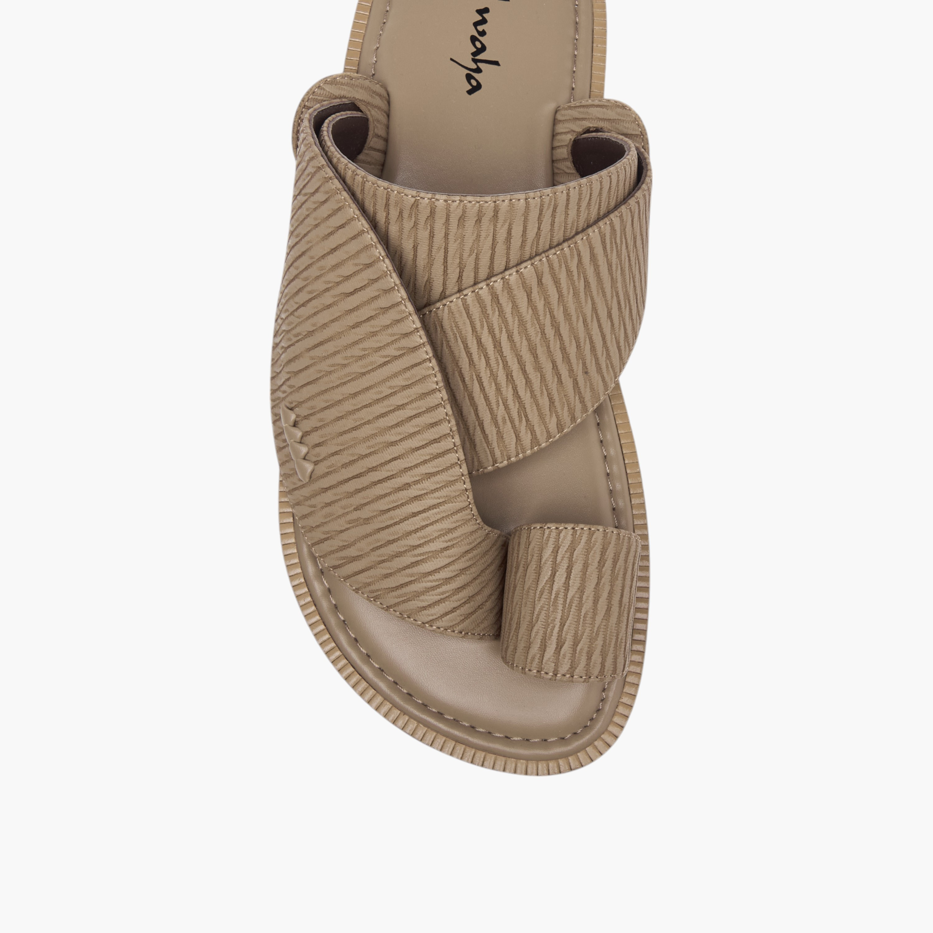 صندل عربي بارز الملمس بإصبع من الواحة-men-shoes-sandals-image-3