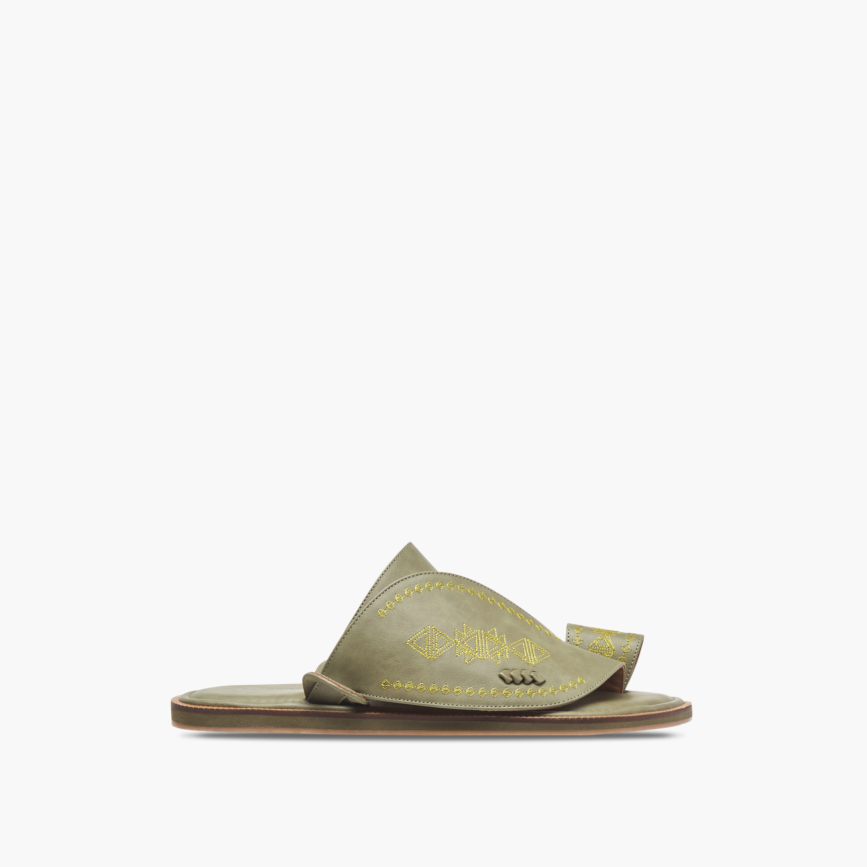 Al Waha Embroidered Slip-On Arabic Sandals-men-shoes-sandals-image-2