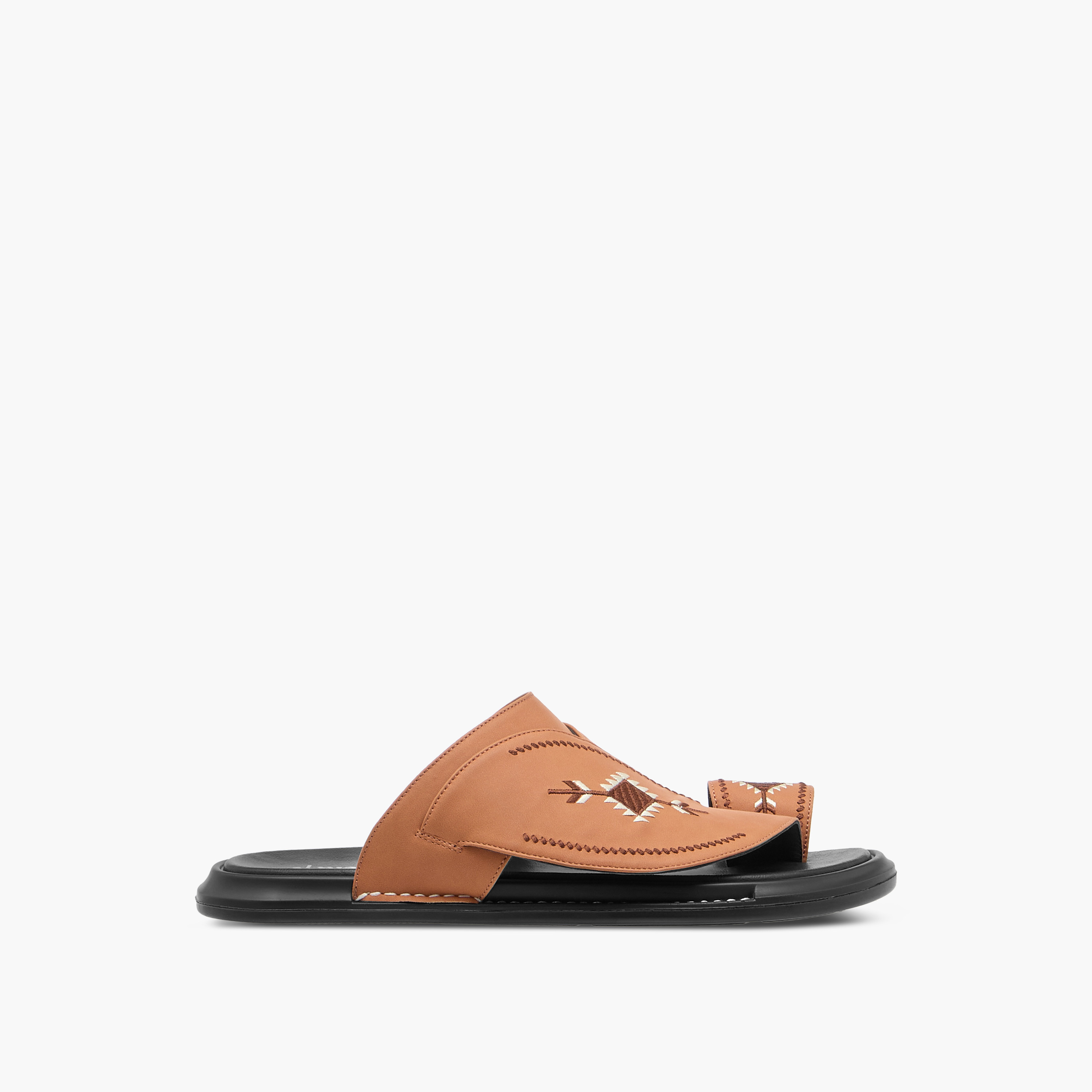 صندل عربي مطرّز سهل الارتداء بحلقة إصبع من الواحة-men-shoes-sandals-image-2