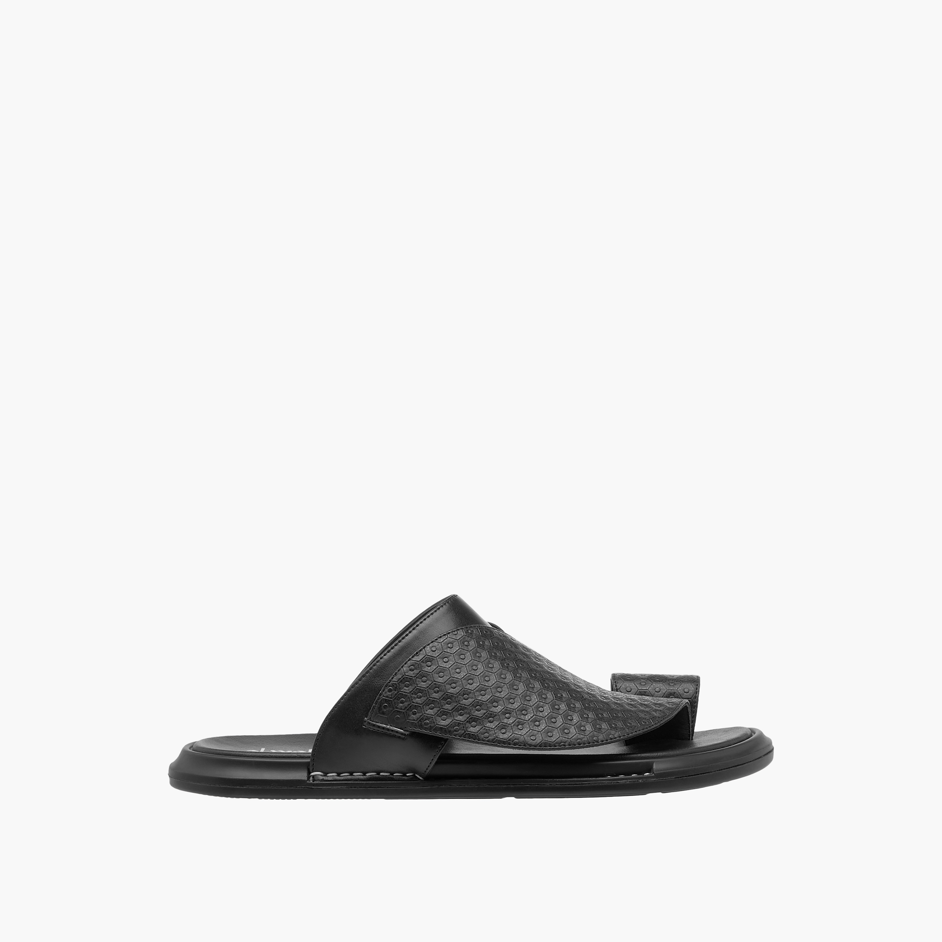 Al Waha Textured Slip-On Arabic Sandals-men-shoes-sandals-image-2