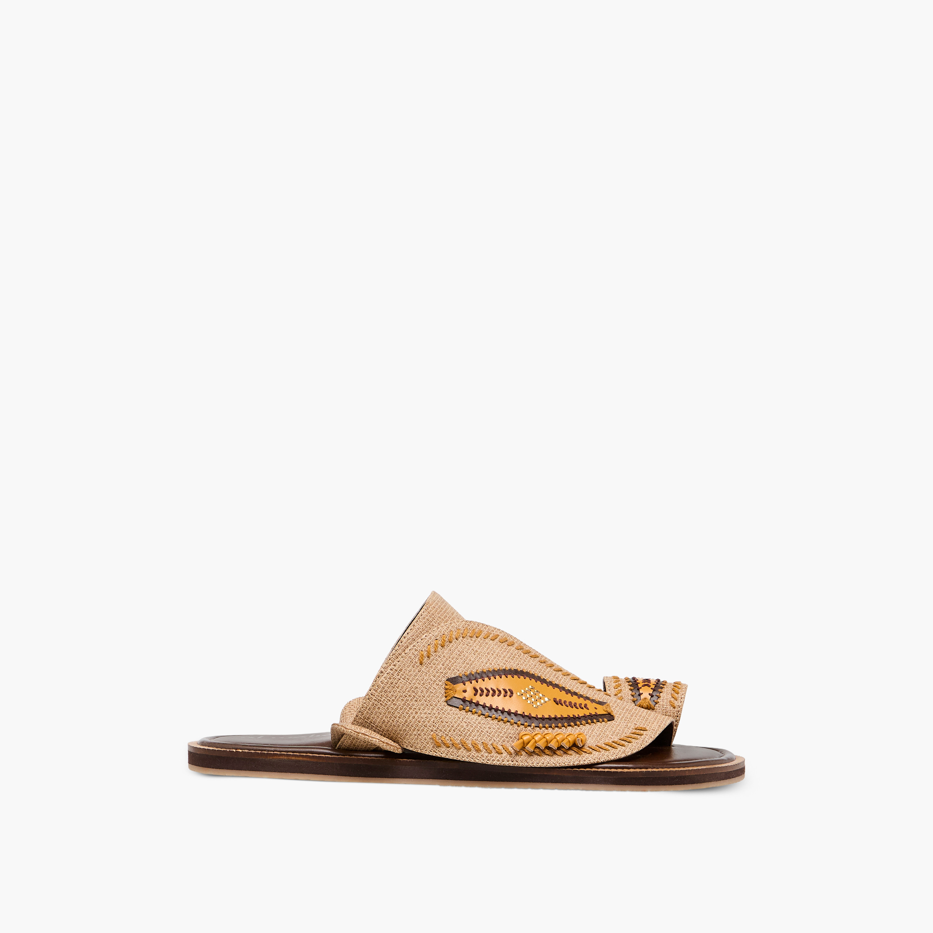 Al Waha Embroidered Slip-On Arabic Sandals with Toe Loop-men-shoes-sandals-image-3