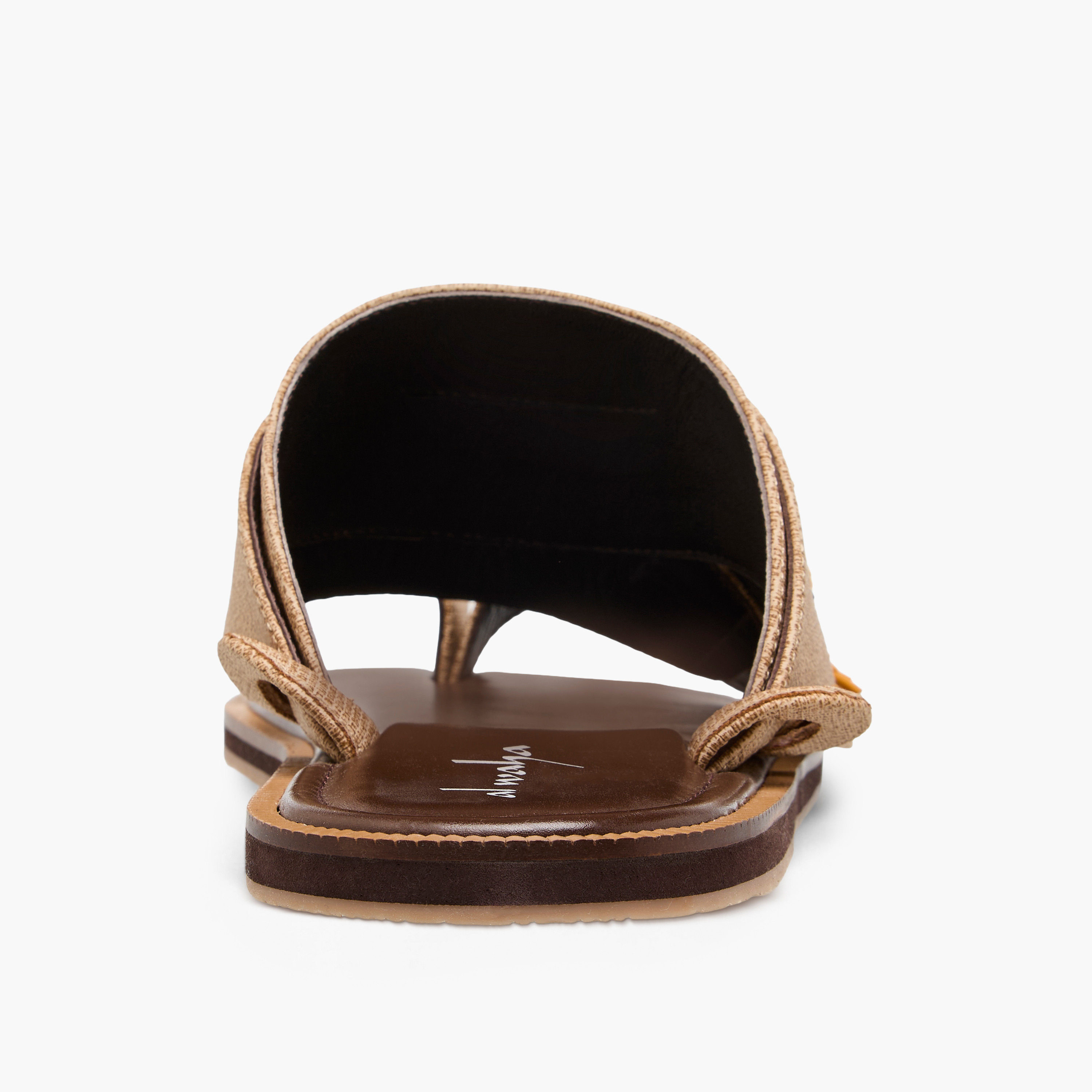 Al Waha Embroidered Slip-On Arabic Sandals with Toe Loop-men-shoes-sandals-image-5