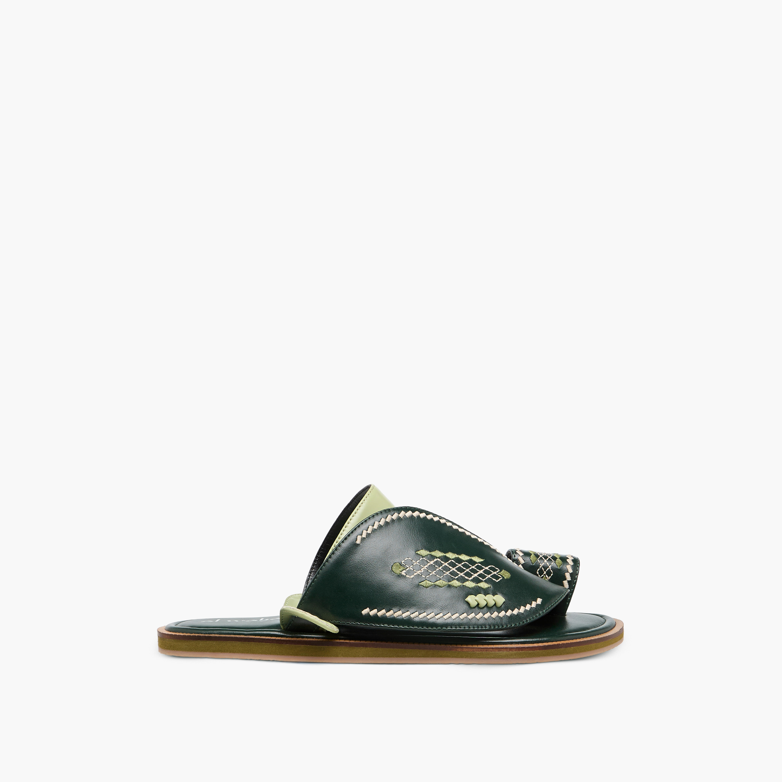 Al Waha Embroidered Slip-On Arabic Sandals with Toe Loop-men-shoes-sandals-image-3