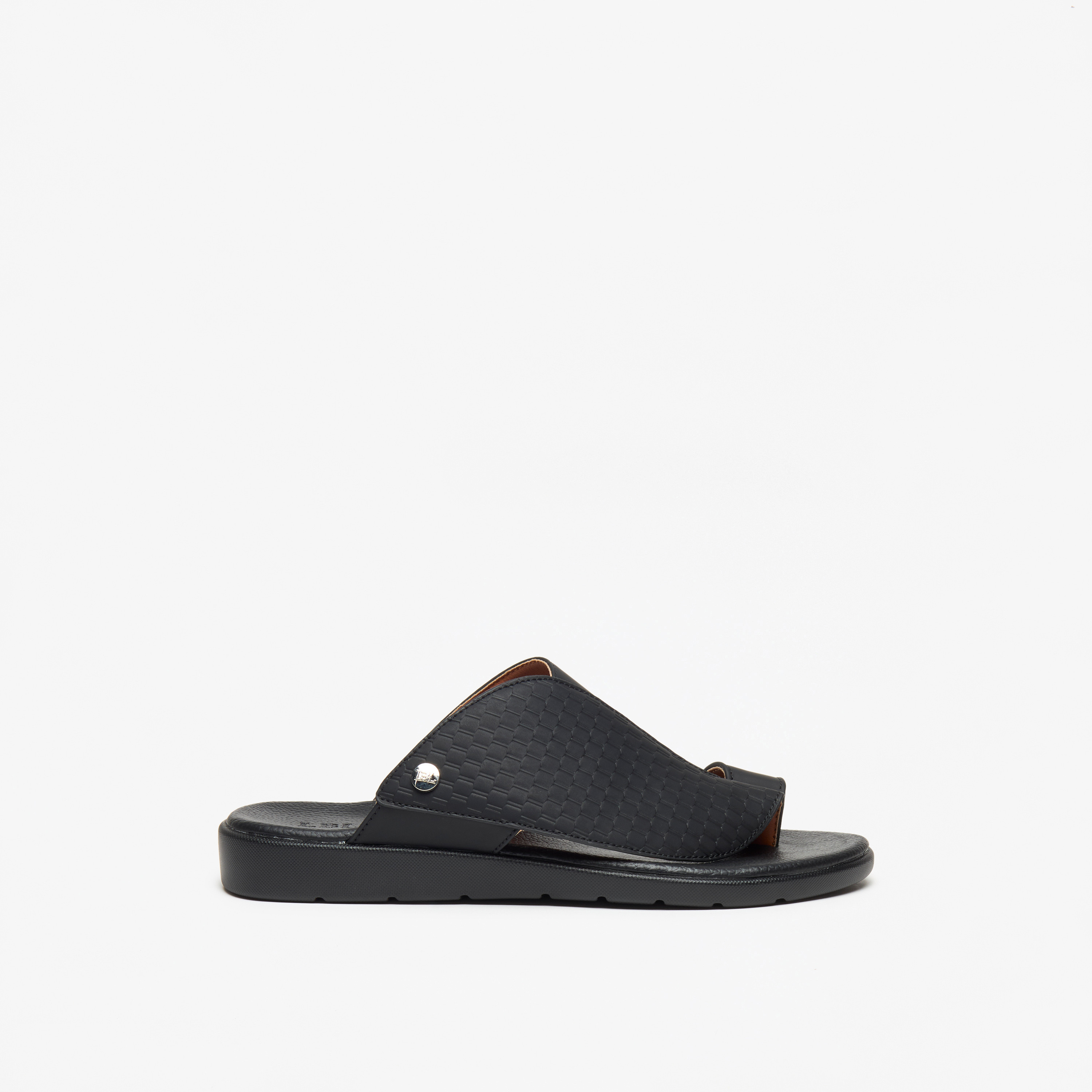 LBL by Shoexpress Men's Textured Slip-On Arabic Sandals-men-shoes-sandals-image-3