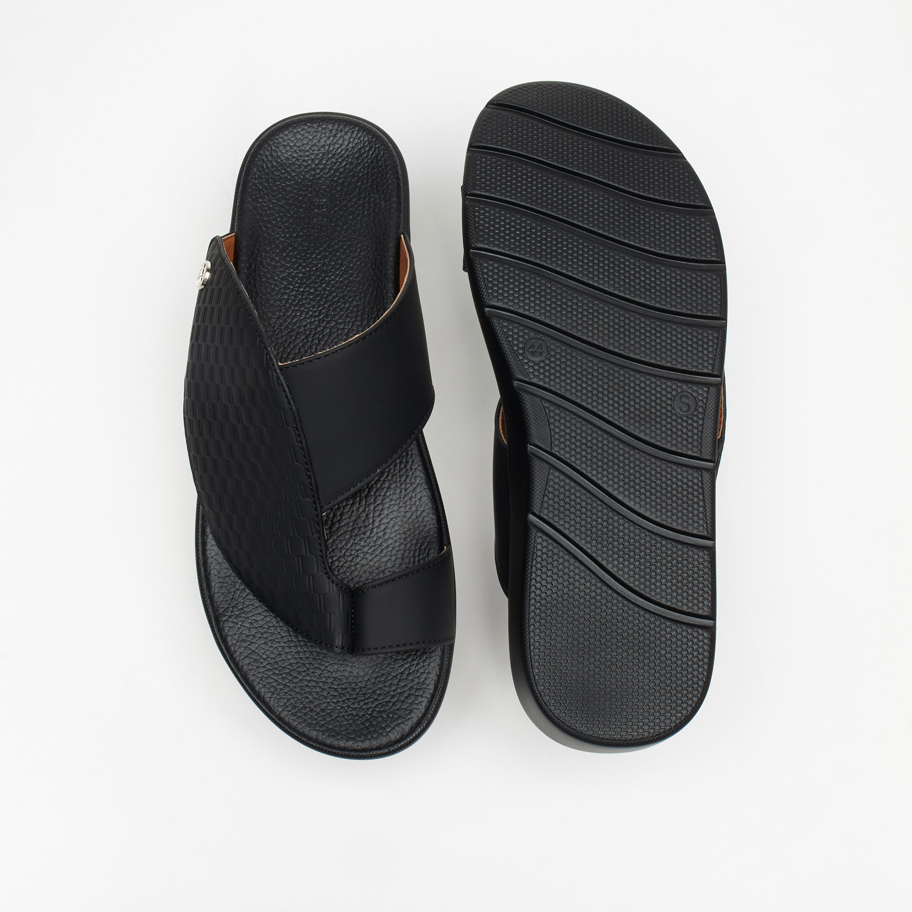 LBL by Shoexpress Men's Textured Slip-On Arabic Sandals-men-shoes-sandals-image-4