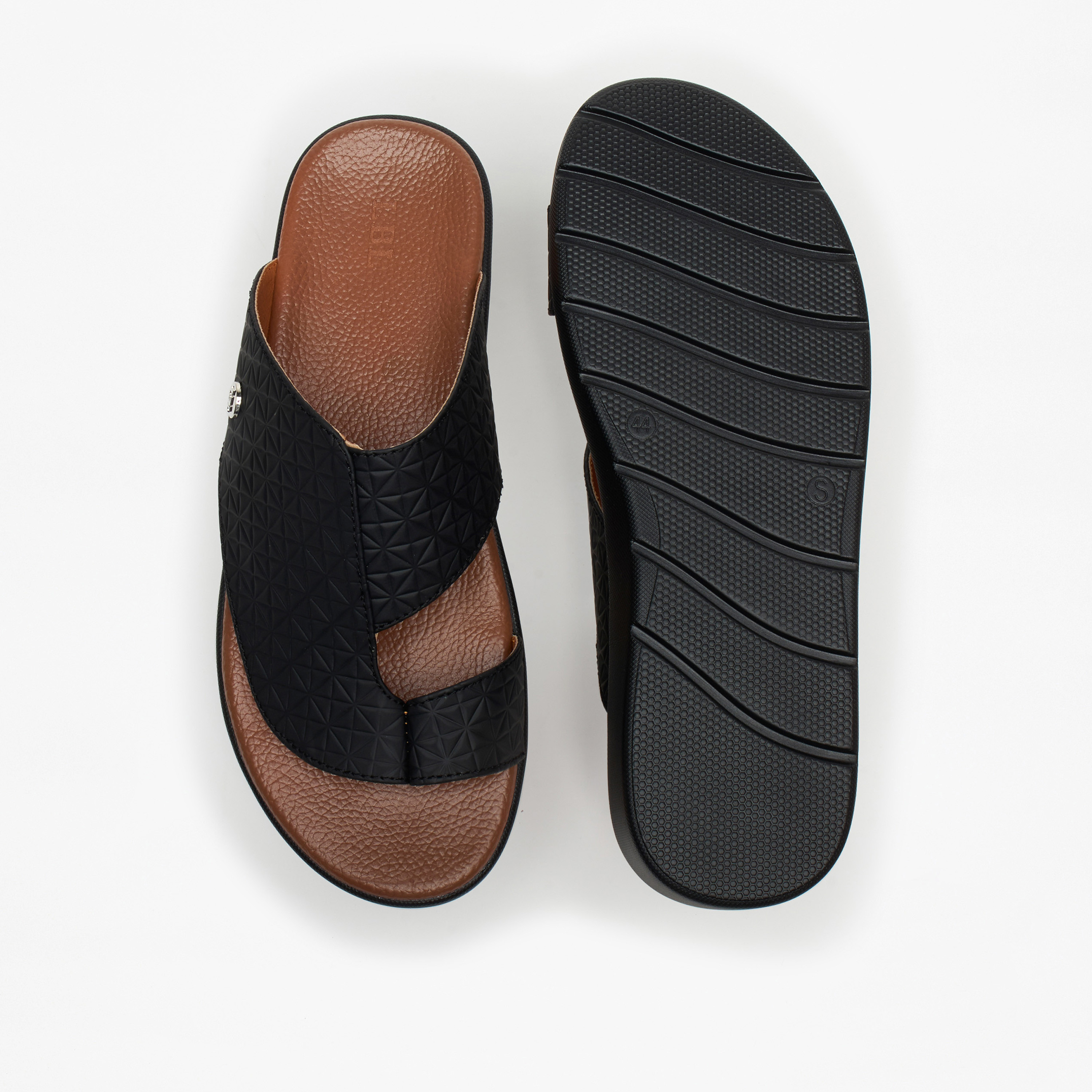 LBL by Shoexpress Men's Textured Slip-On Arabic Sandals-men-shoes-sandals-image-4