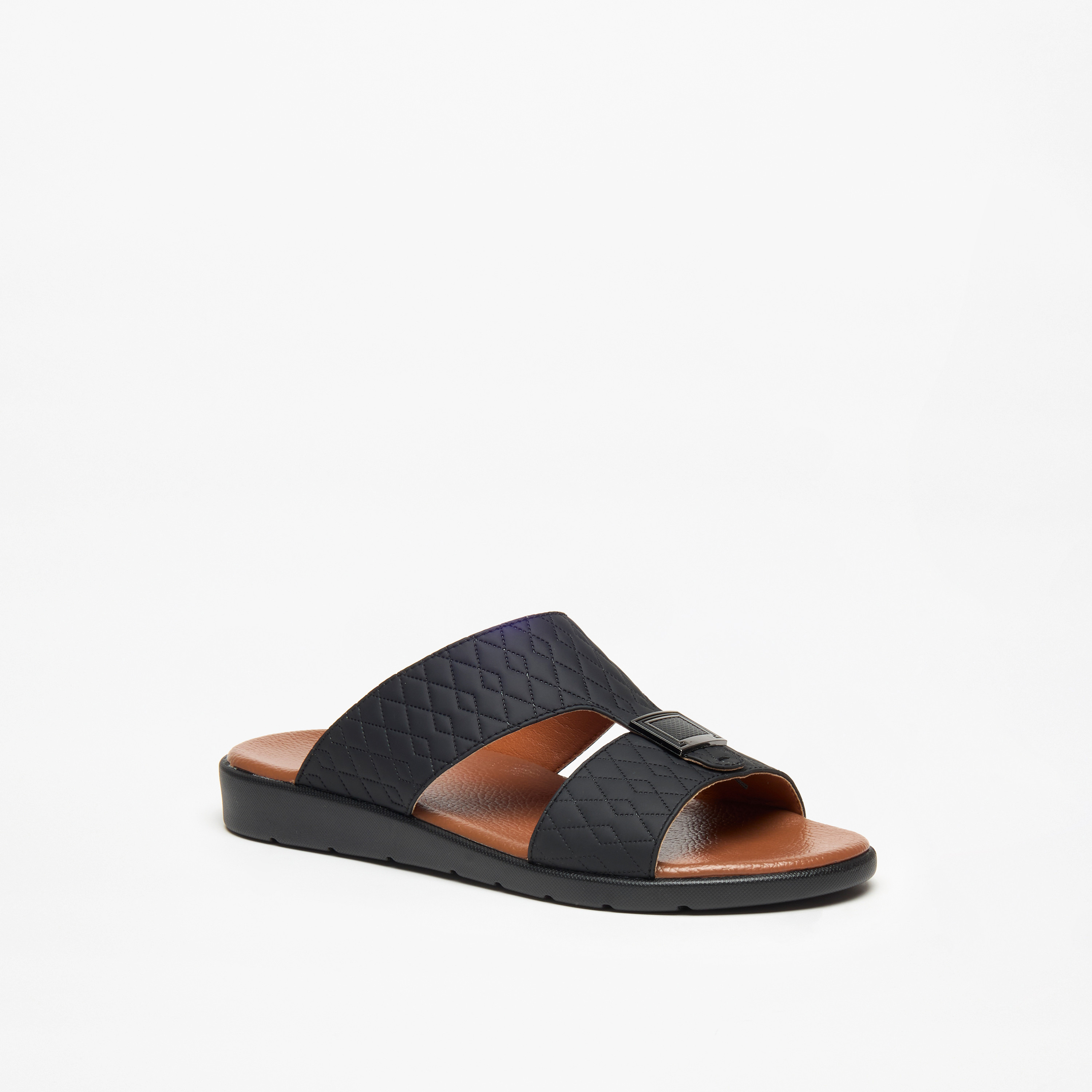 LBL by Shoexpress Men's Textured Slip-On Arabic Sandals-men-shoes-sandals-image-1