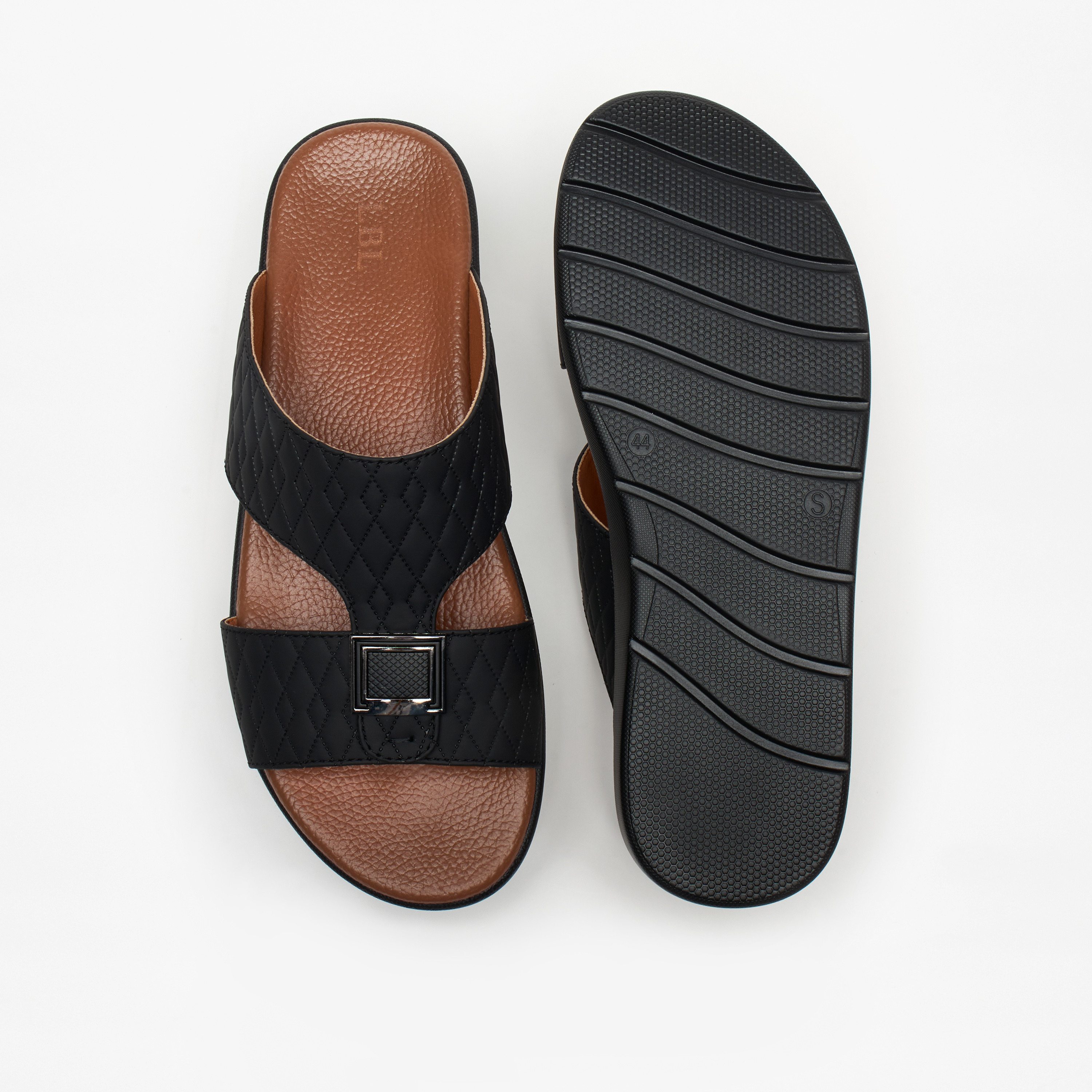 LBL by Shoexpress Men's Textured Slip-On Arabic Sandals-men-shoes-sandals-image-4