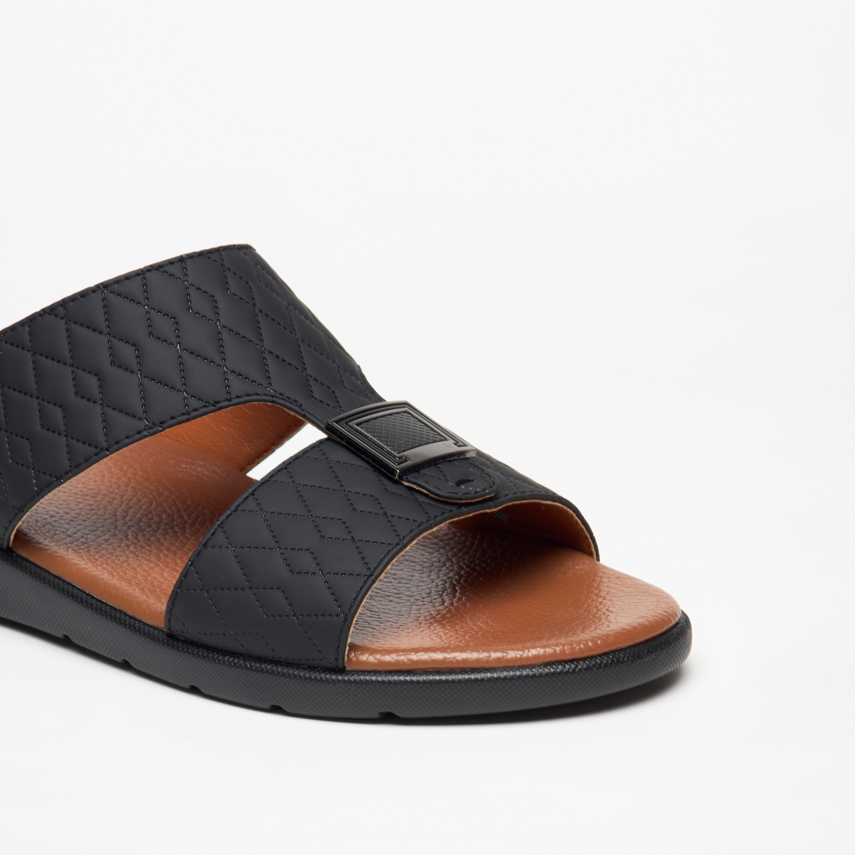 LBL by Shoexpress Men's Textured Slip-On Arabic Sandals-men-shoes-sandals-image-5