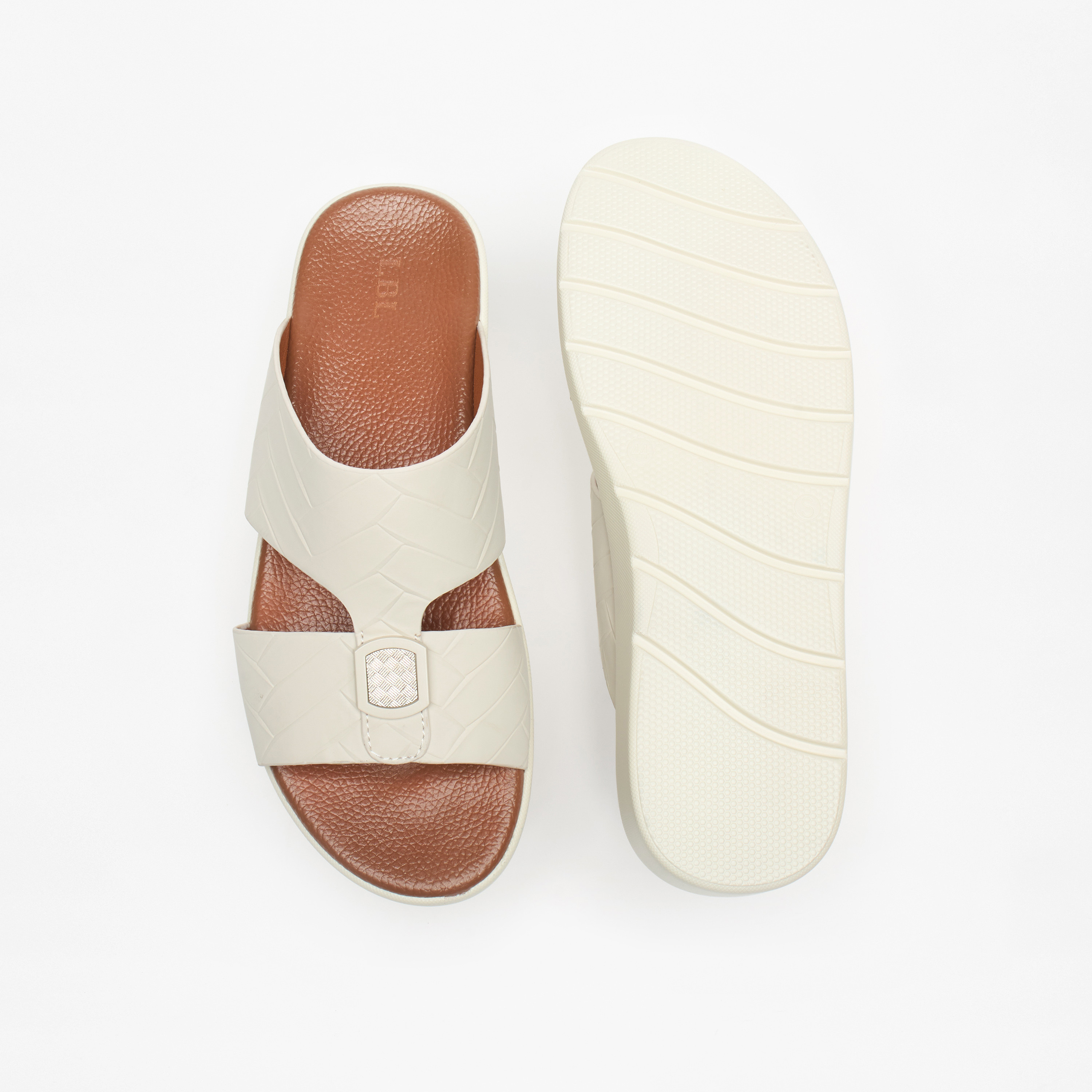 LBL by Shoexpress Men's Textured Slip-On Arabic Sandals-men-shoes-sandals-image-4
