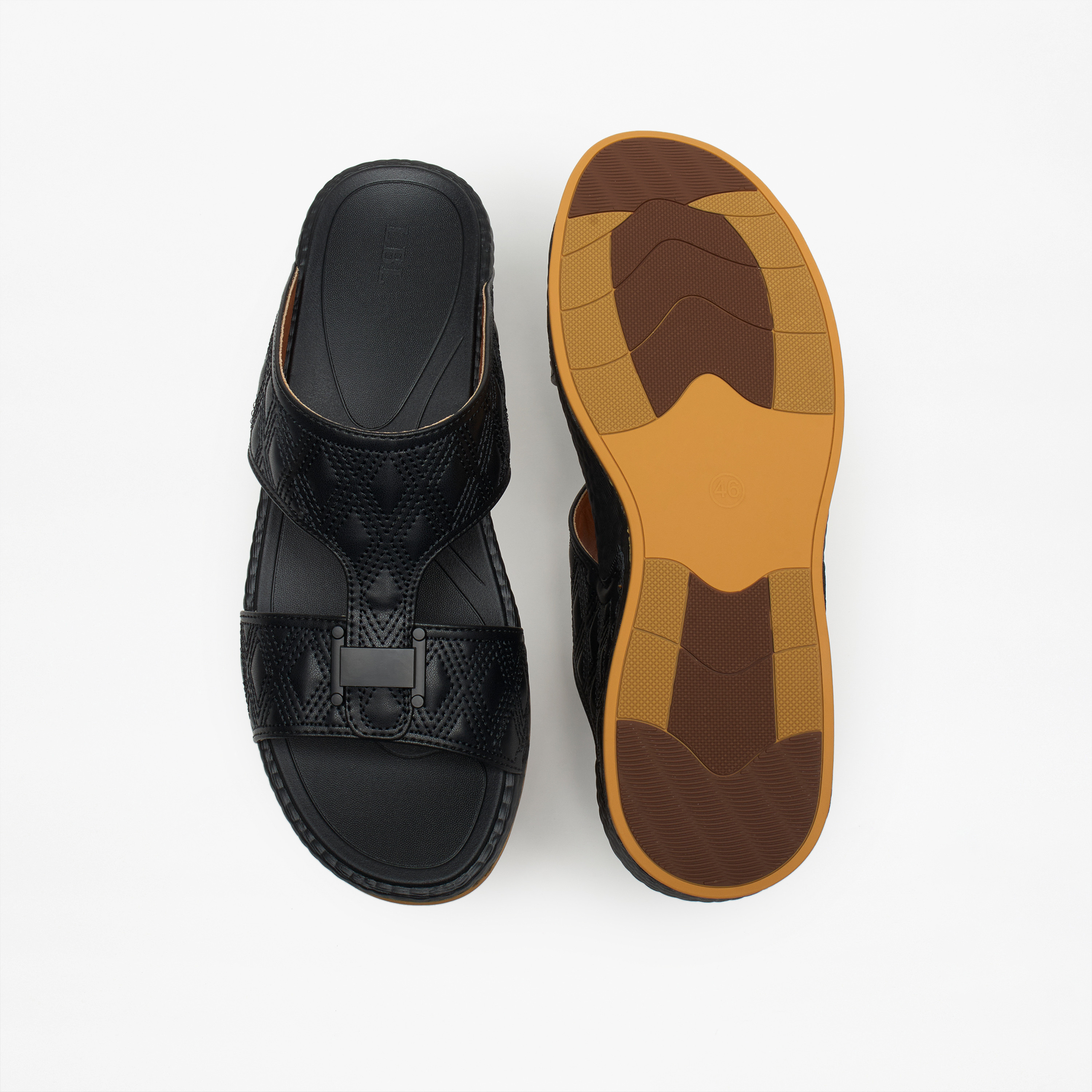 صندل عربي مبطّن سهل الارتداء بإبزيم للرجال من إل بي إل من شوإكسبريس-men-shoes-sandals-image-1