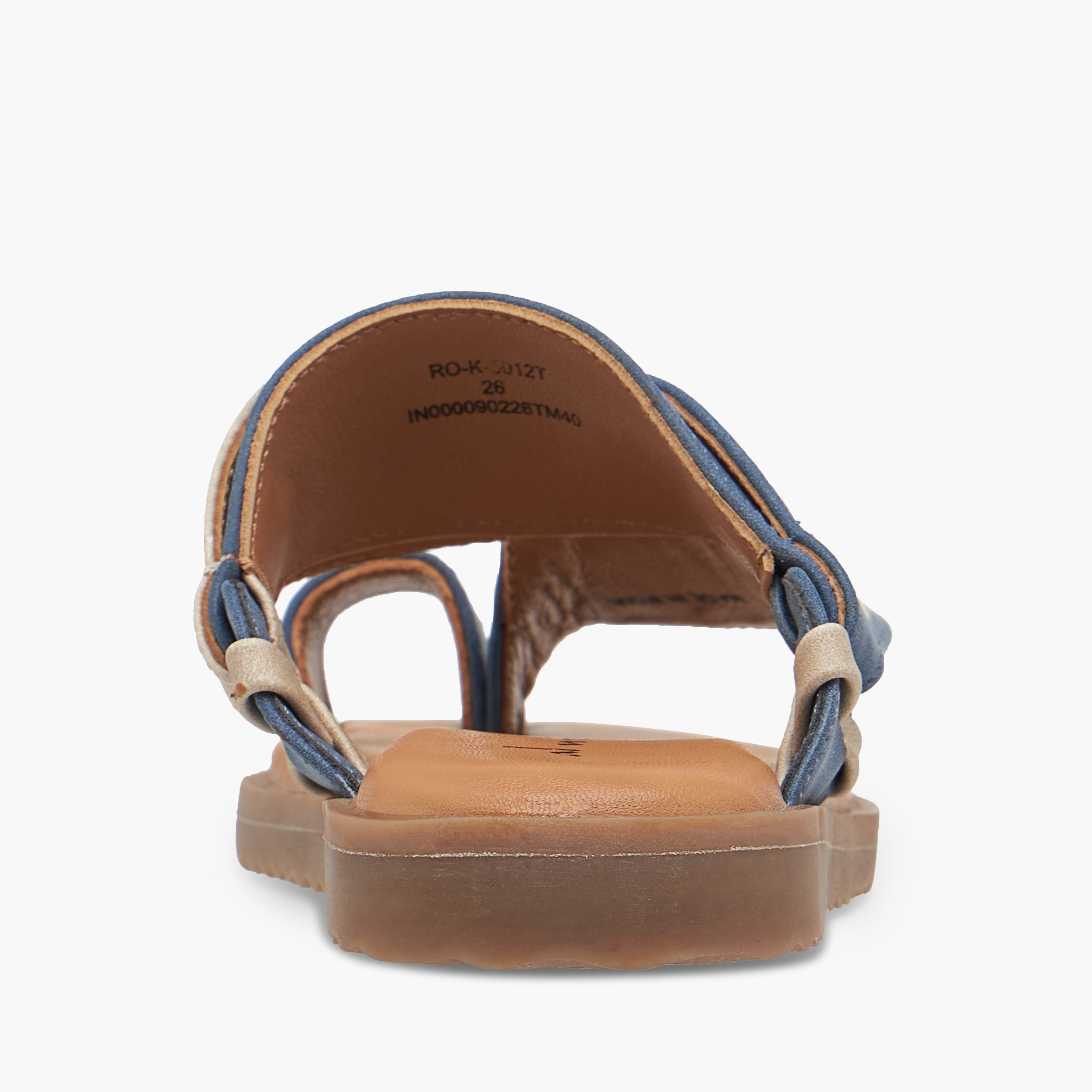 Al Waha Embroidered Slip-On Arabic Sandals with Toe Loop-boys-shoes-sandals-image-4