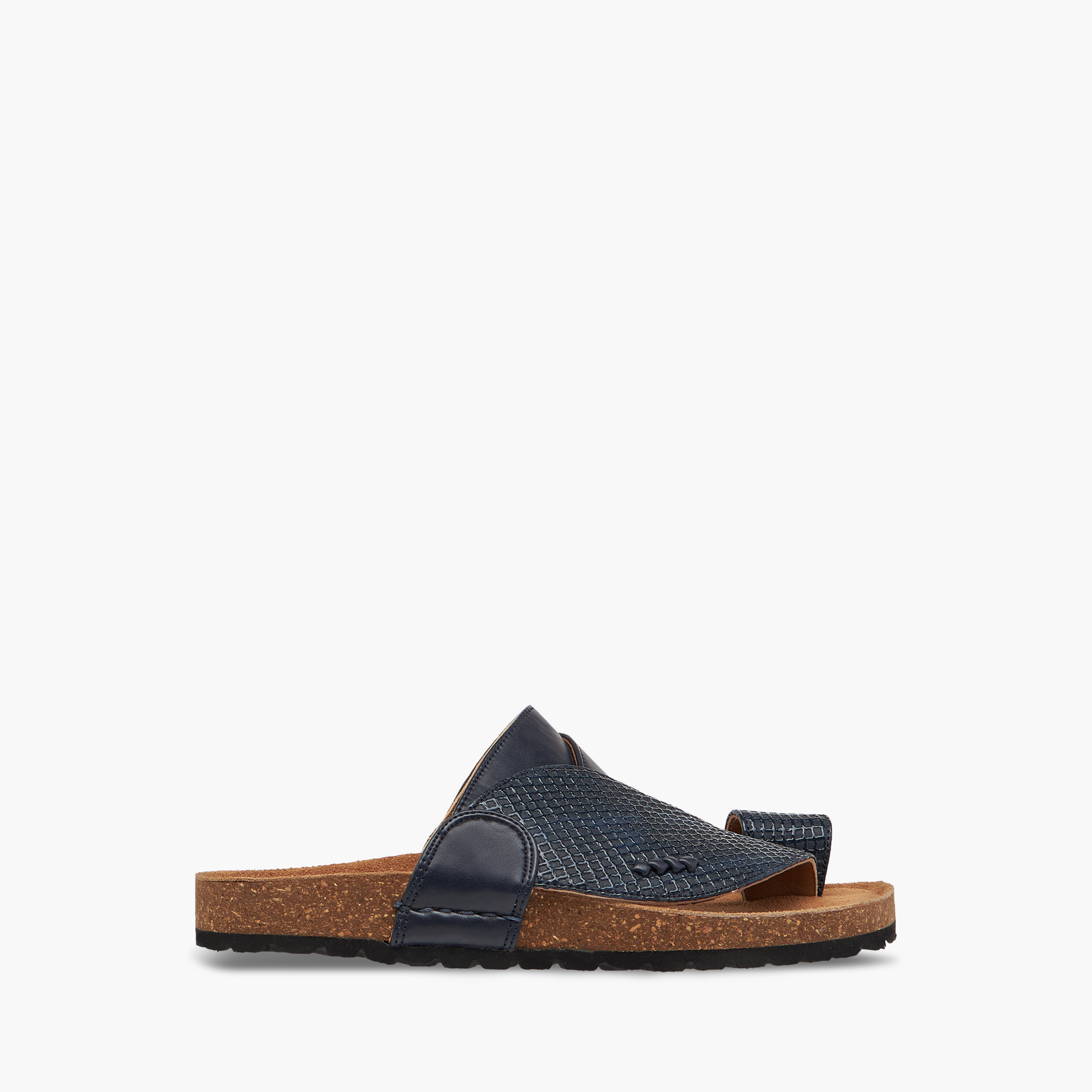 Al Waha Textured Slip-On Arabic Sandals with Toe Loop-boys-shoes-sandals-image-2