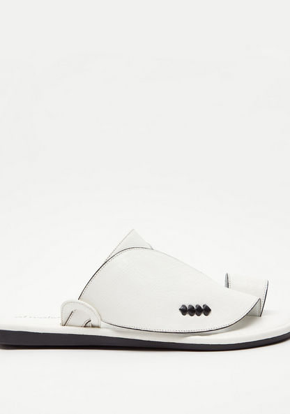 Al Waha Solid Slip-On Arabic Sandals-Men%27s Sandals-image-0