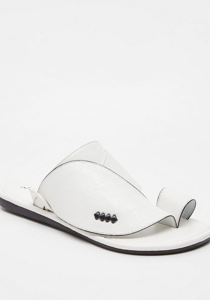 Al Waha Solid Slip-On Arabic Sandals-Men%27s Sandals-image-1