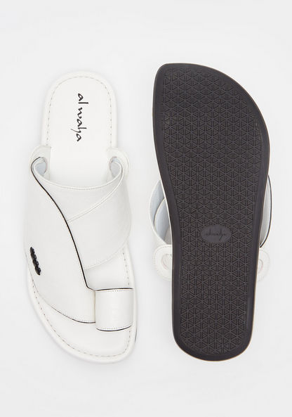Al Waha Solid Slip-On Arabic Sandals-Men%27s Sandals-image-4