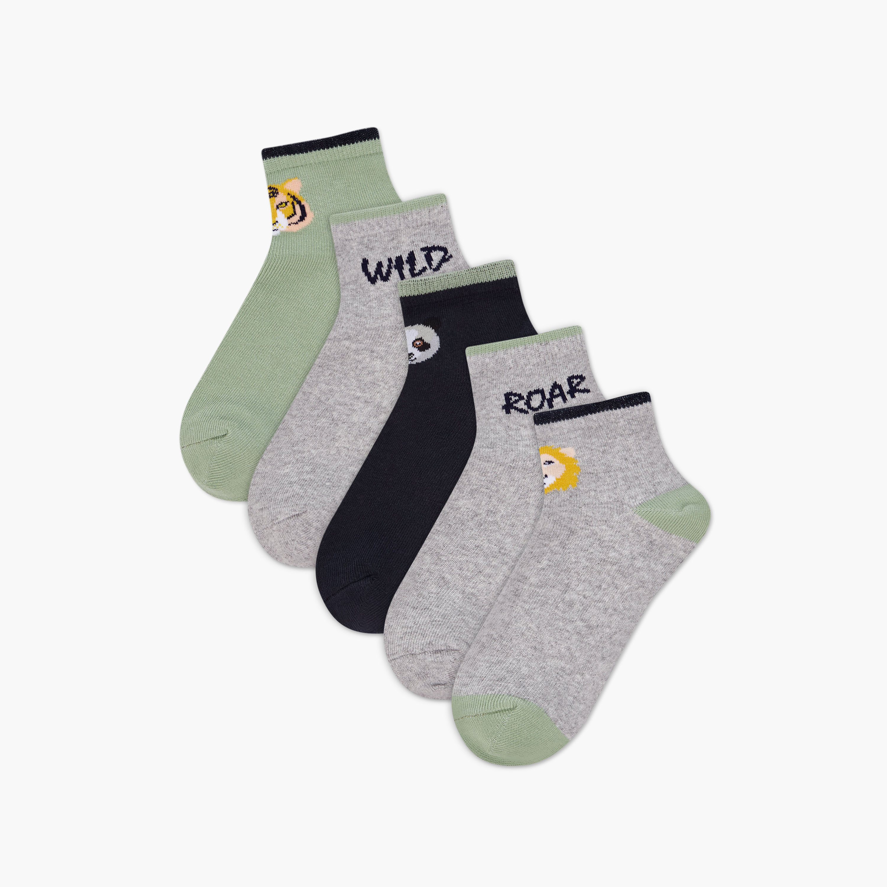 LBL by Shoexpress Boys' Ankle Length Socks - Set of 5-boys-accessories-socks-image-1