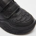 Juniors Textured Sneakers with Hook and Loop Closure-Boy%27s School Shoes-thumbnailMobile-3