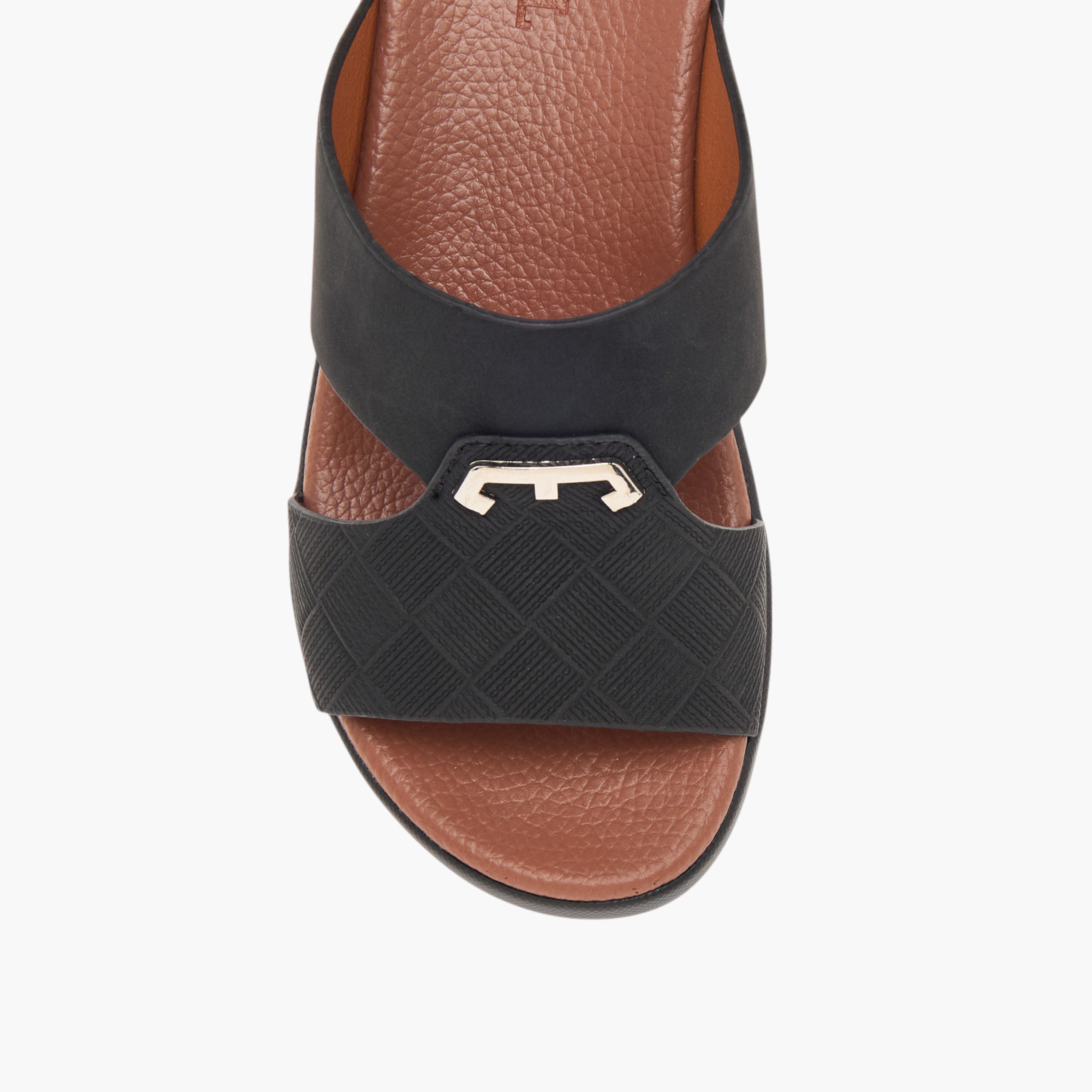 LBL by Shoexpress Textured Slip-On Arabic Sandals-boys-shoes-sandals-image-3