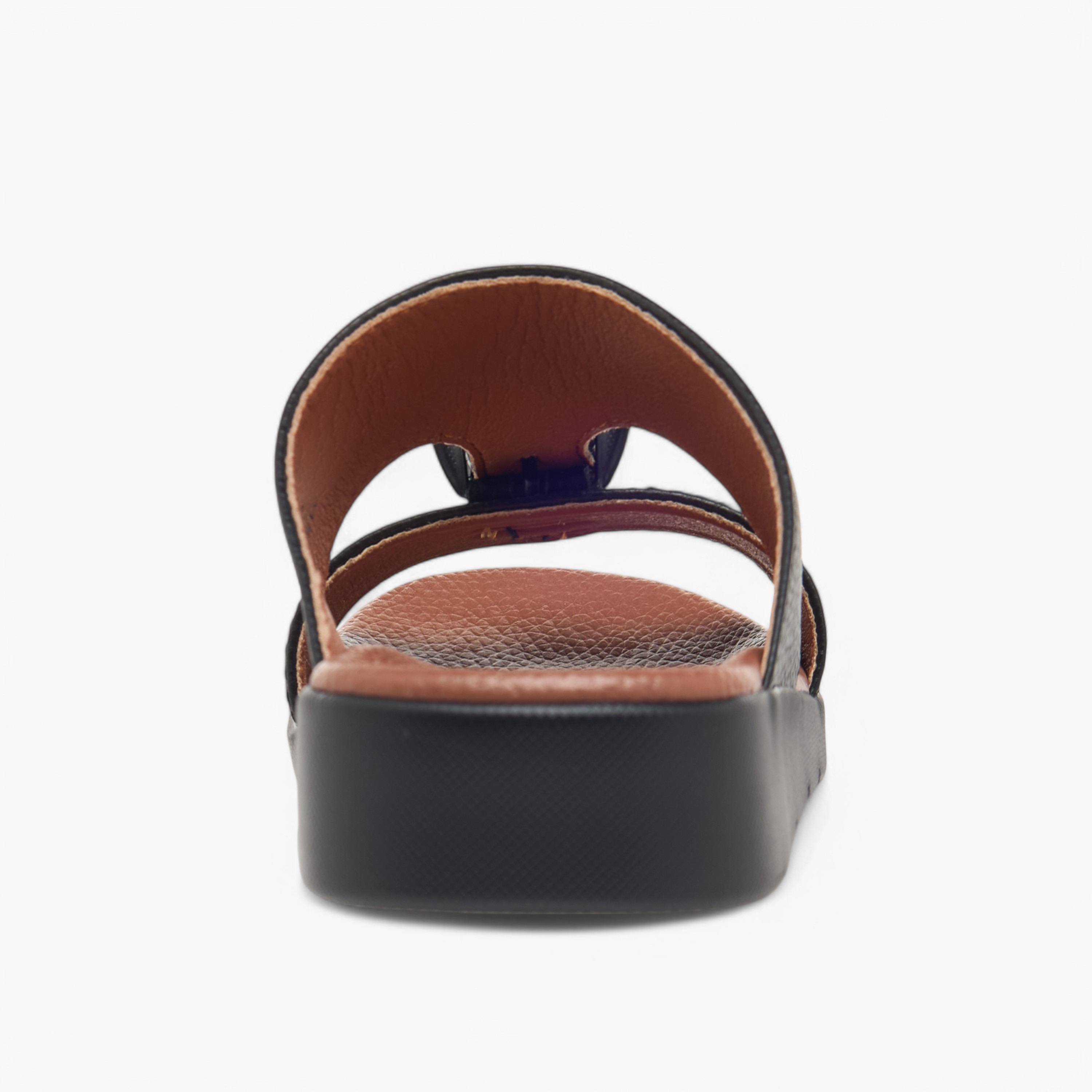 LBL by Shoexpress Textured Slip-On Arabic Sandals with Buckle Accent-boys-shoes-sandals-image-4