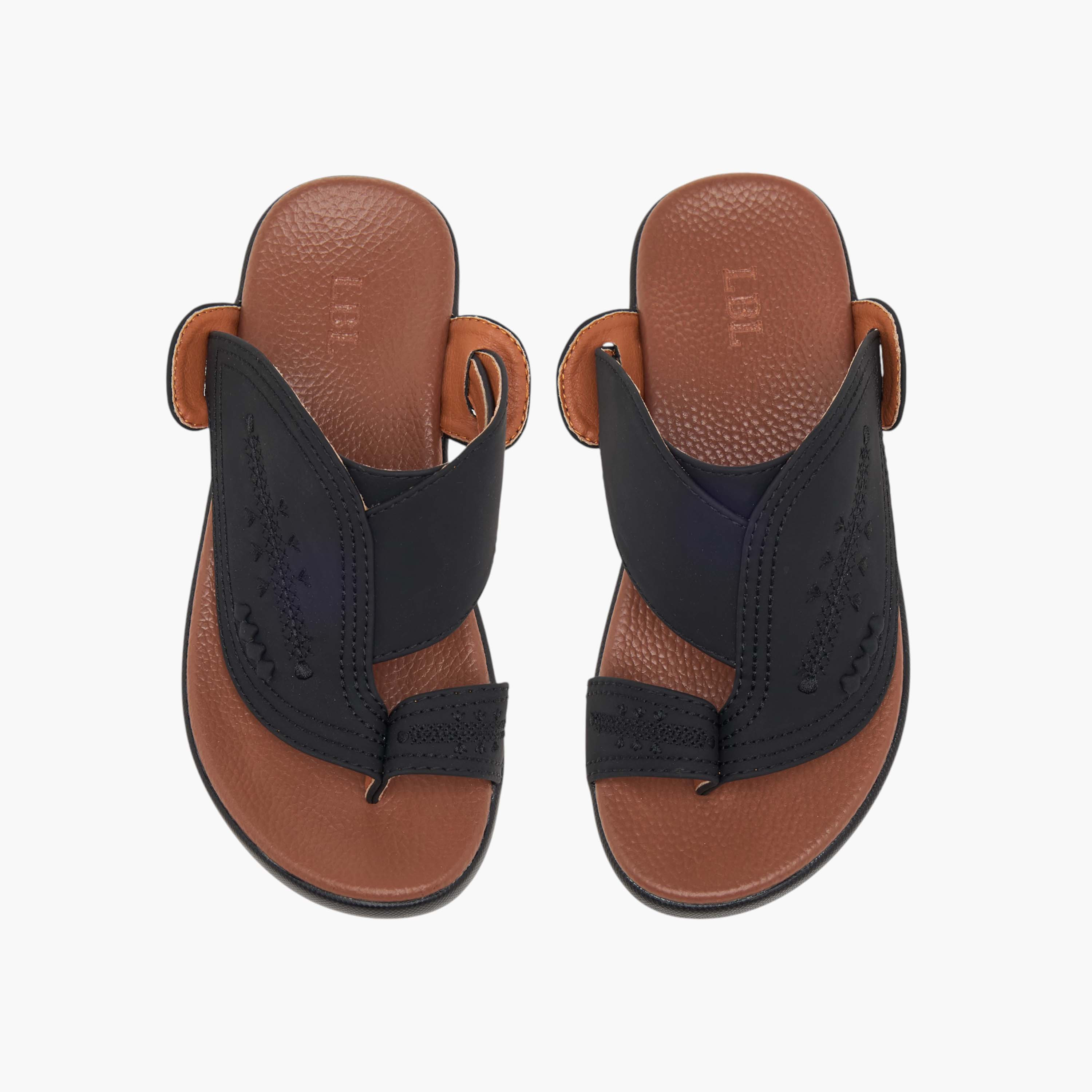 LBL by Shoexpress Embroidery Detail Slip-On Arabic Sandals-boys-shoes-sandals-image-1