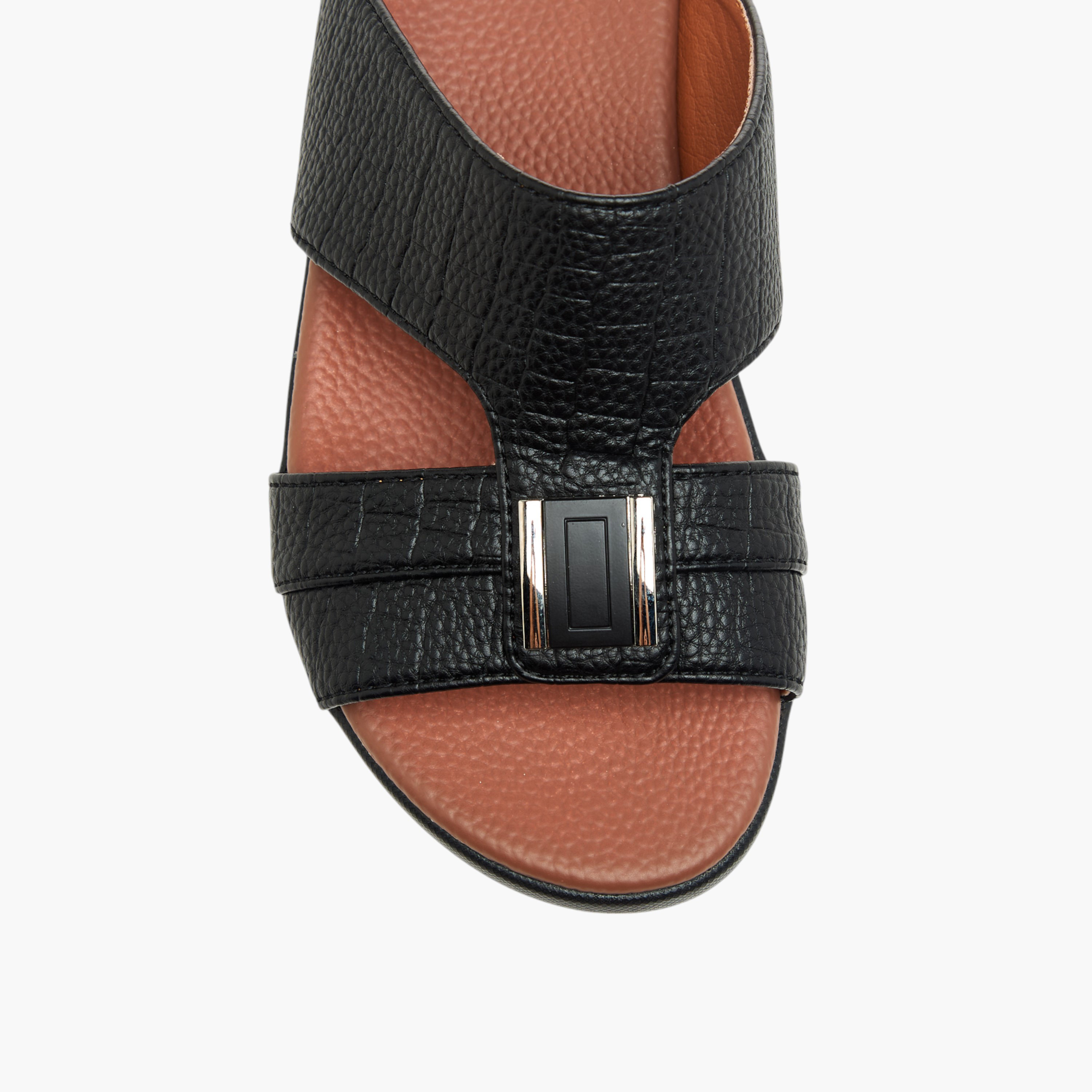 LBL by Shoexpress Metal Accent Slip-On Arabic Sandals-boys-shoes-sandals-image-3