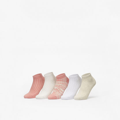 Assorted Ankle Length Socks - Set of 5-Women%27s Socks-image-0