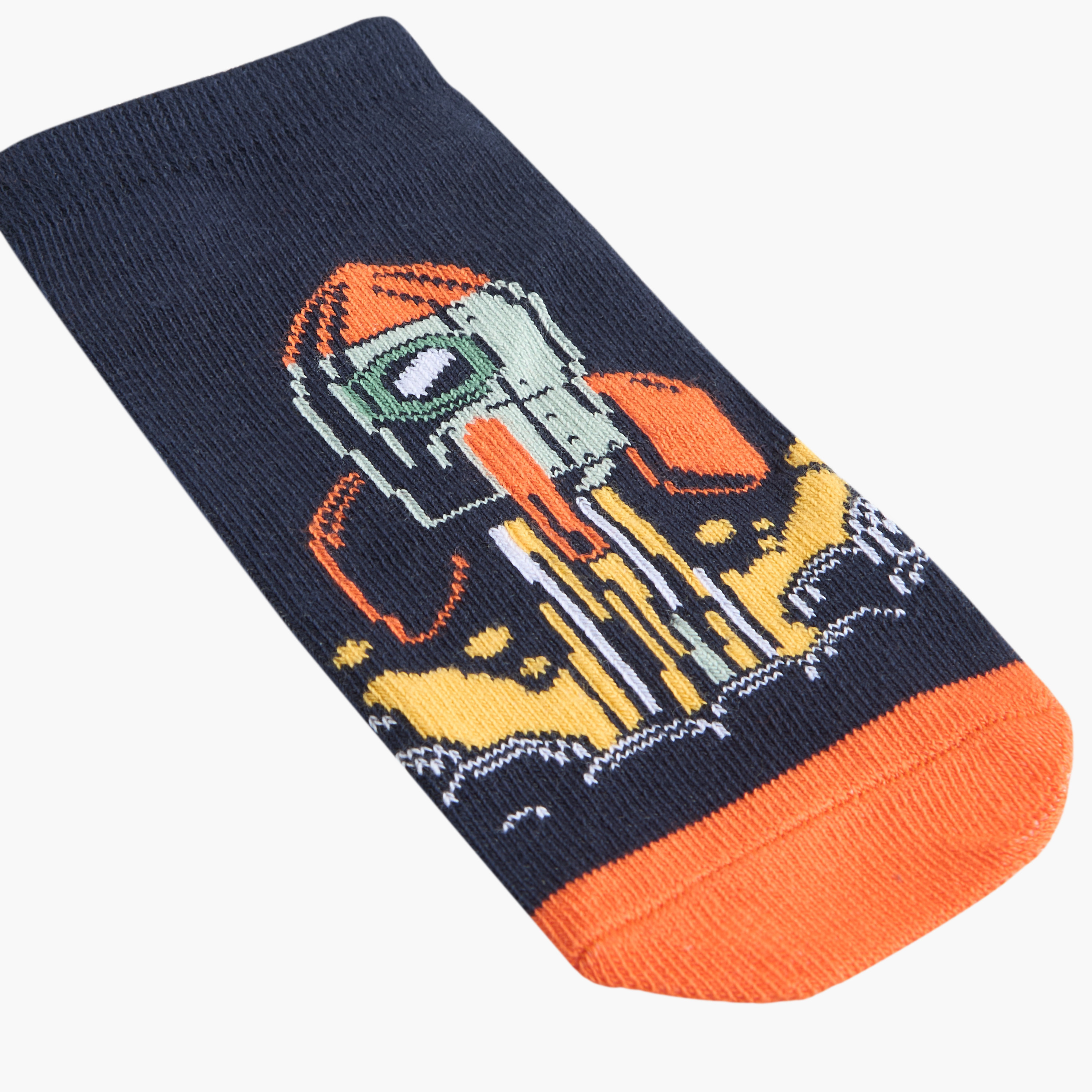 Juniors Space Print Non-Terry Ankle Length Socks - Set of 5-girls-accessories-socks-image-4