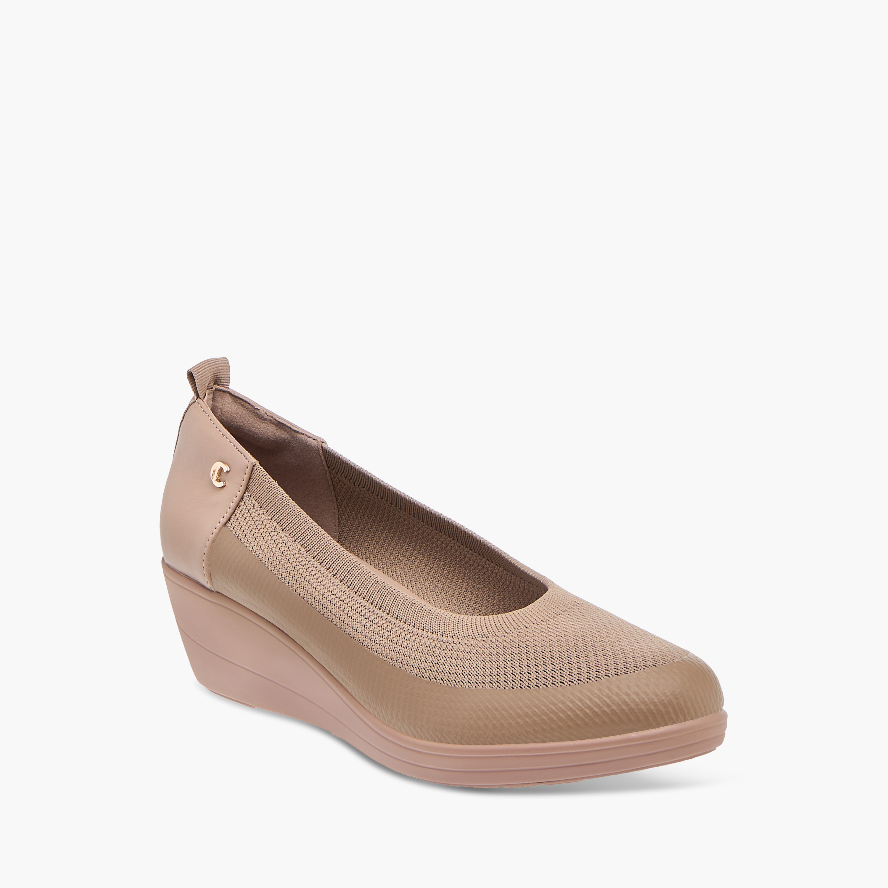 Le Confort Textured Shoes with Wedge Heels-women-shoes-heels-image-2