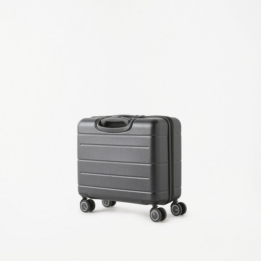 WAVE Textured Hardcase Luggage Trolley Bag with Retractable Handle-Luggage-image-3