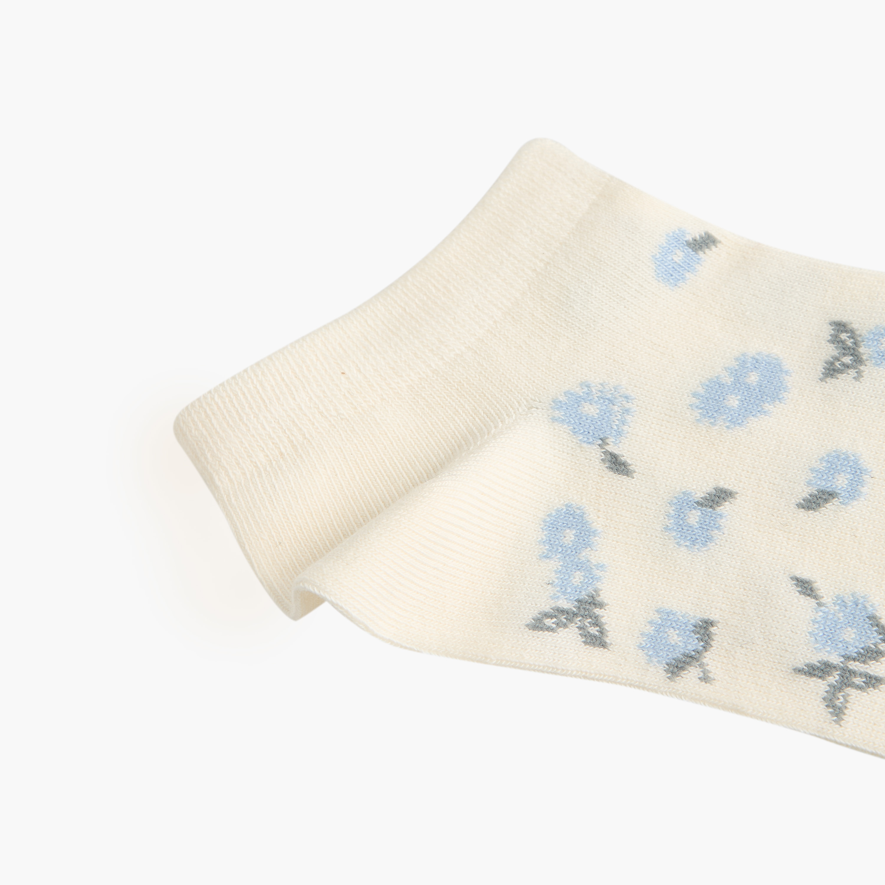 Celeste Assorted Non Terry Ankle Length Socks - Set of 5-women-socksandstockings-image-3