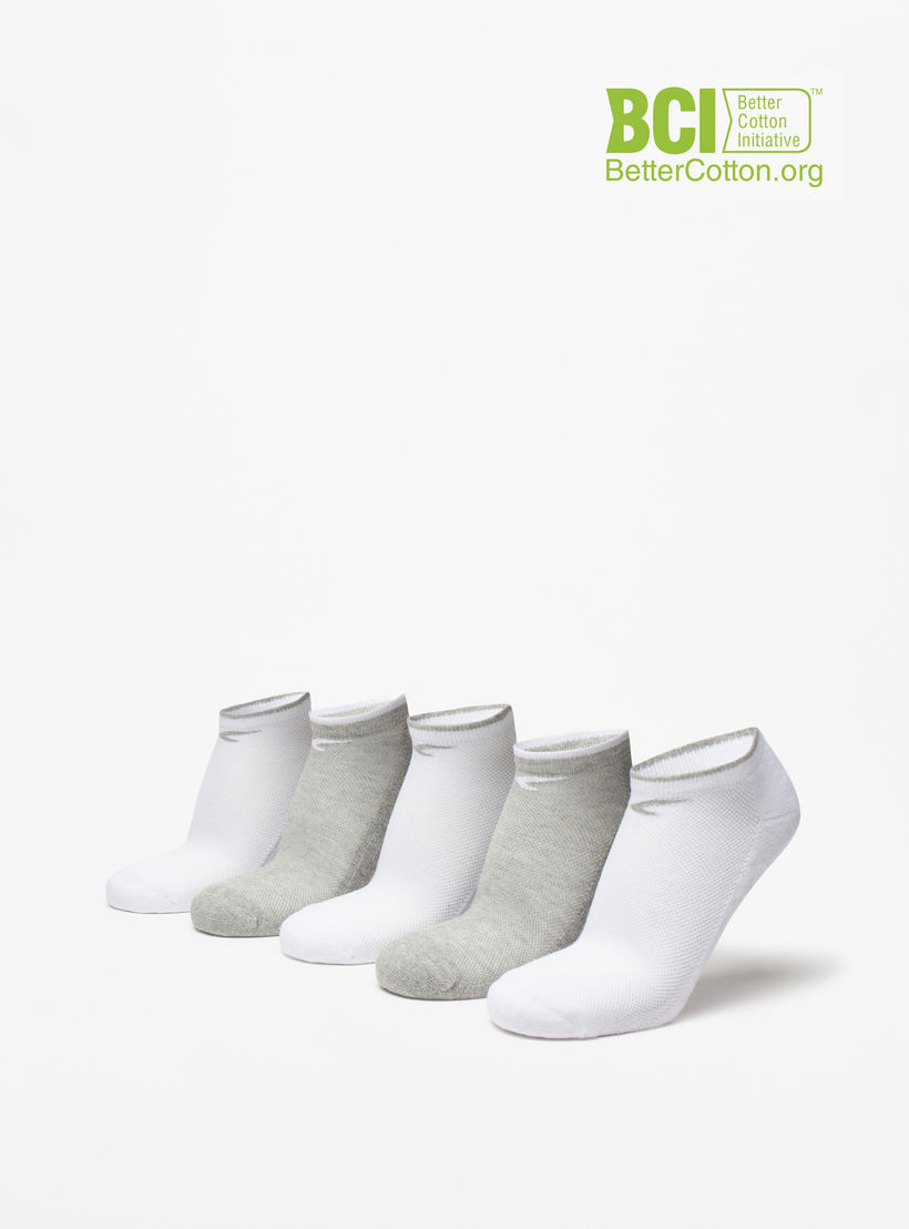 طقم جوارب موسّدة 5 أزواج بطول الكاحل وطبعات من داش-men-socks-image-1