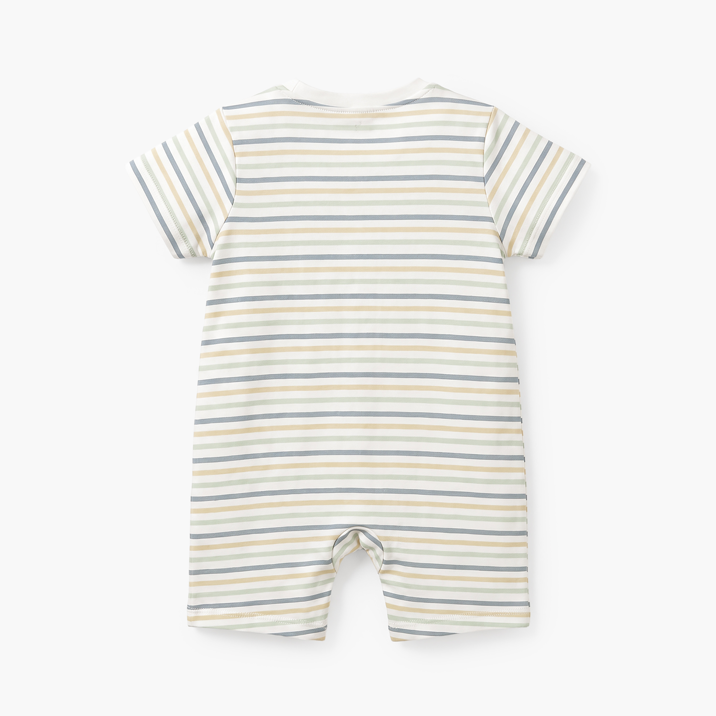 Set of 2 Juniors Cotton Crew Neck Sleepsuit with Romper-baby-boys-clothing-nightwear-sleepsuits-image-3