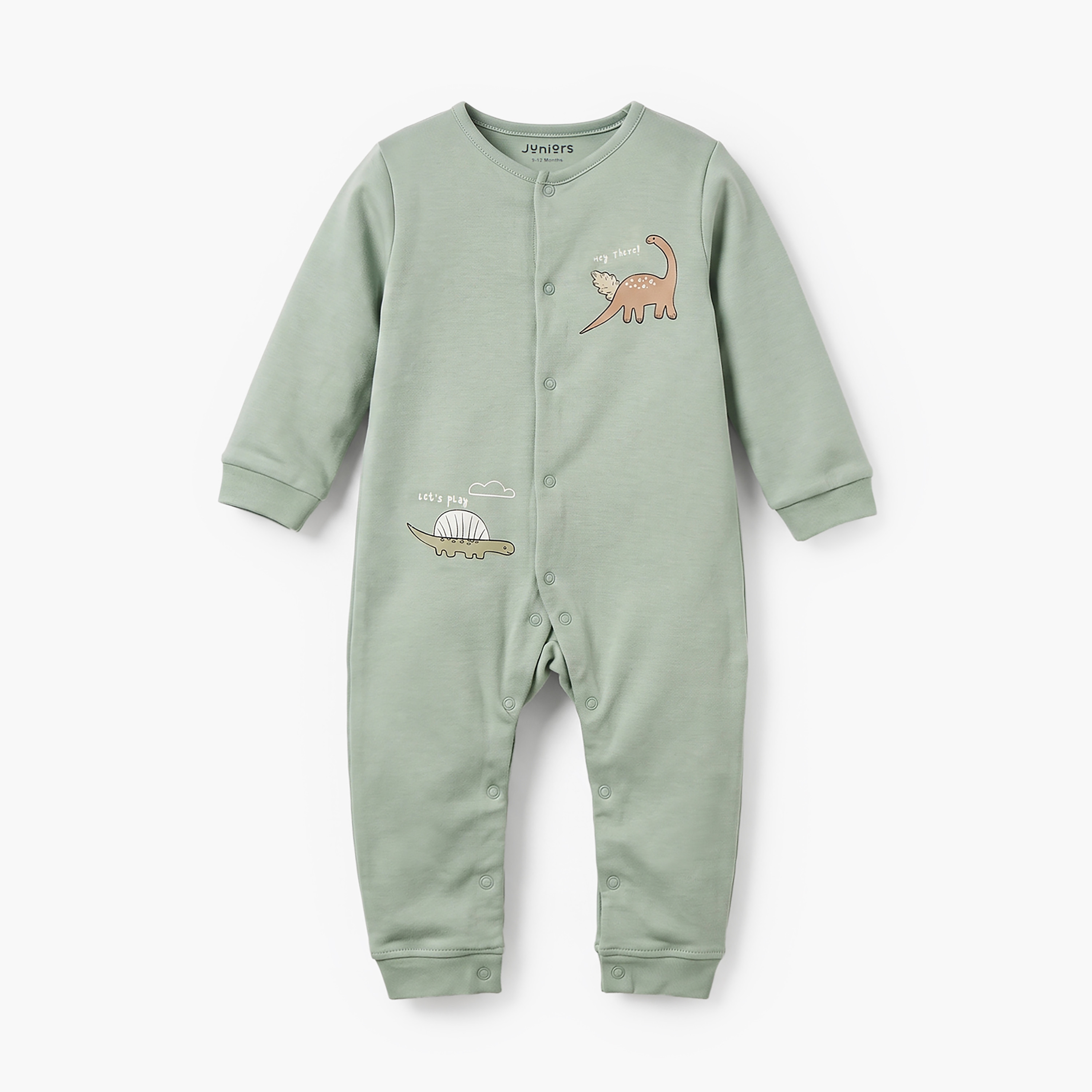 Set of 2 Juniors Cotton Crew Neck Sleepsuit with Romper-baby-boys-clothing-nightwear-sleepsuits-image-4
