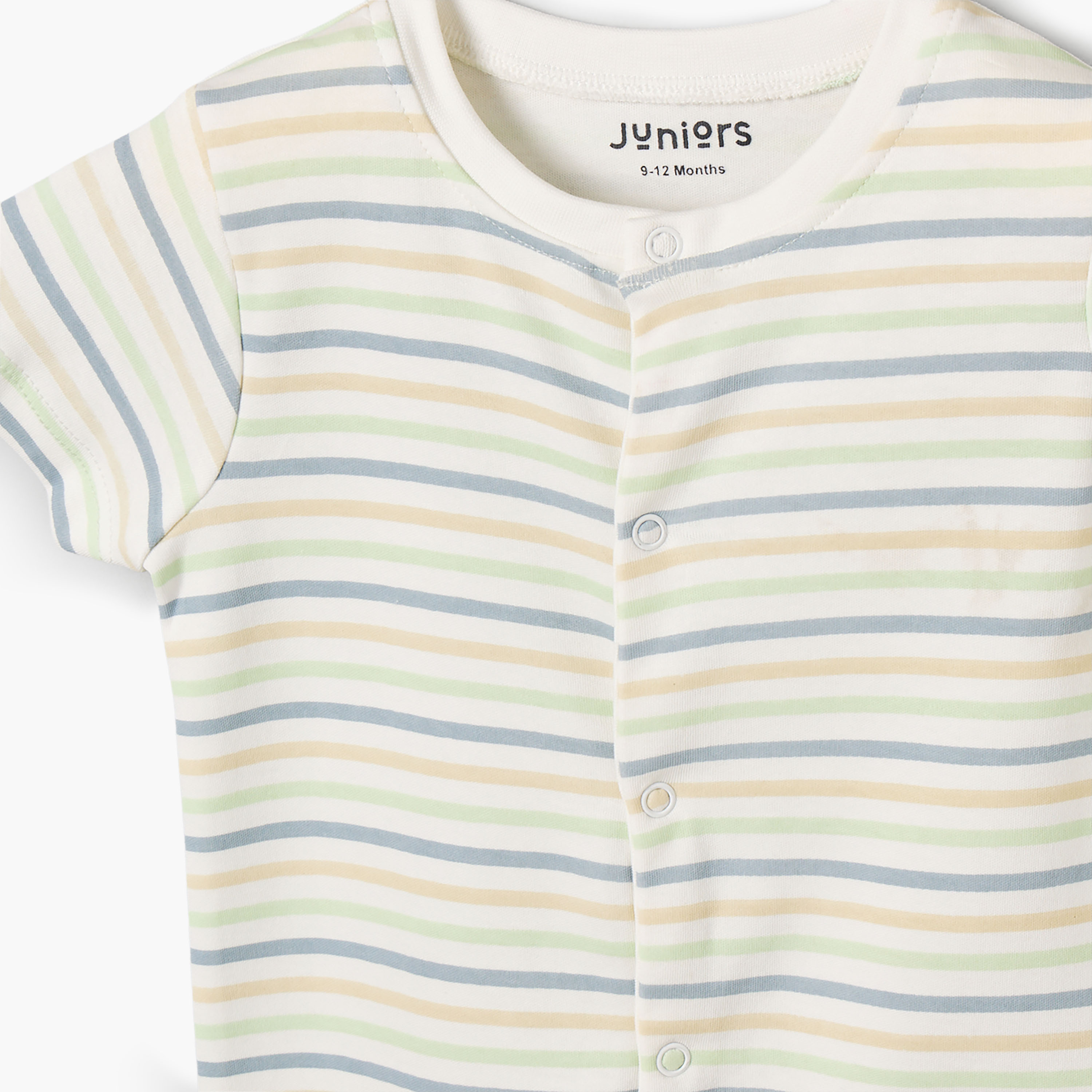 Set of 2 Juniors Cotton Crew Neck Sleepsuit with Romper-baby-boys-clothing-nightwear-sleepsuits-image-5