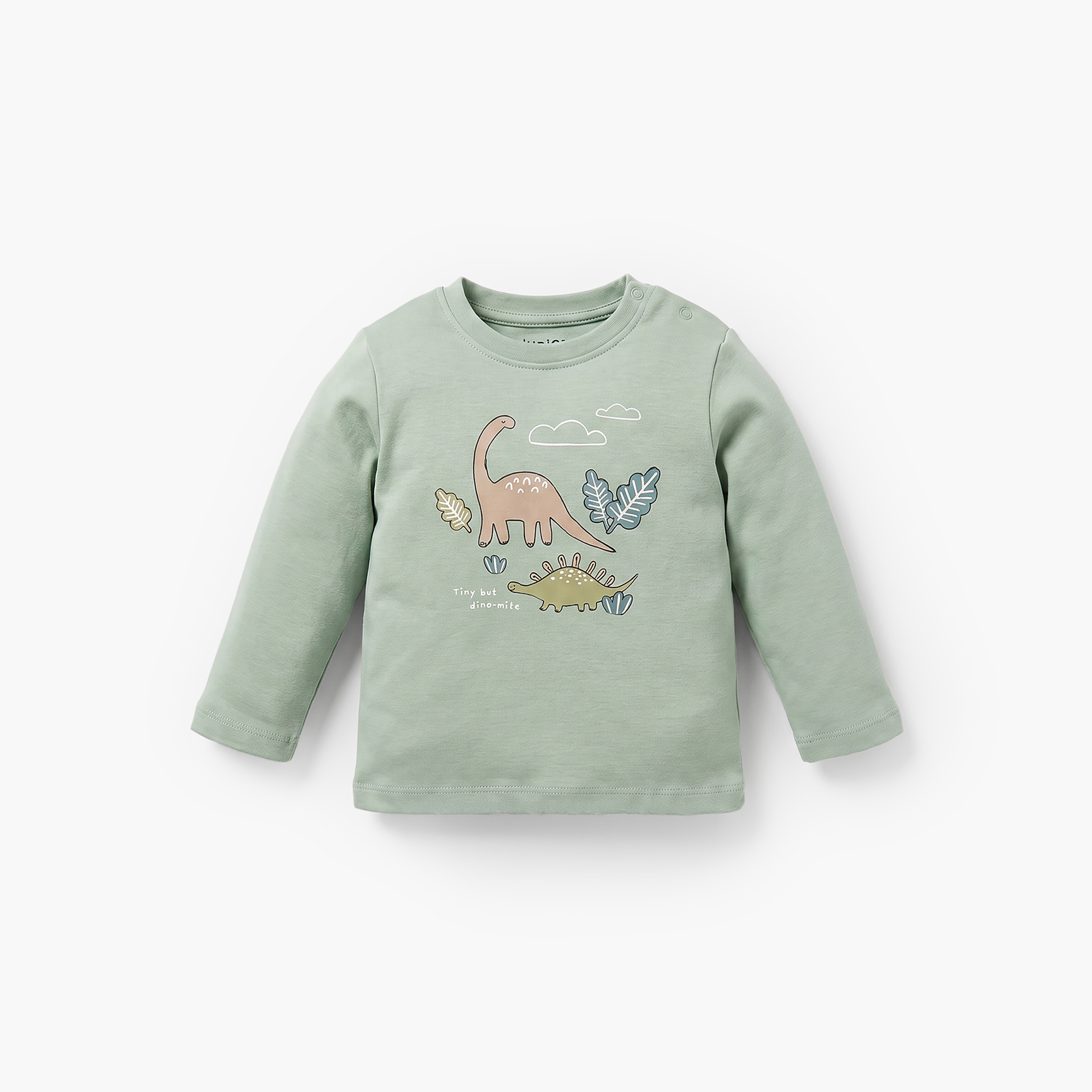 Pack of 2 Juniors Cotton Crew Neck Long Sleeves Pyjama Set with Dinosaur Print-baby-boys-clothing-nightwear-pyjamasets-image-3