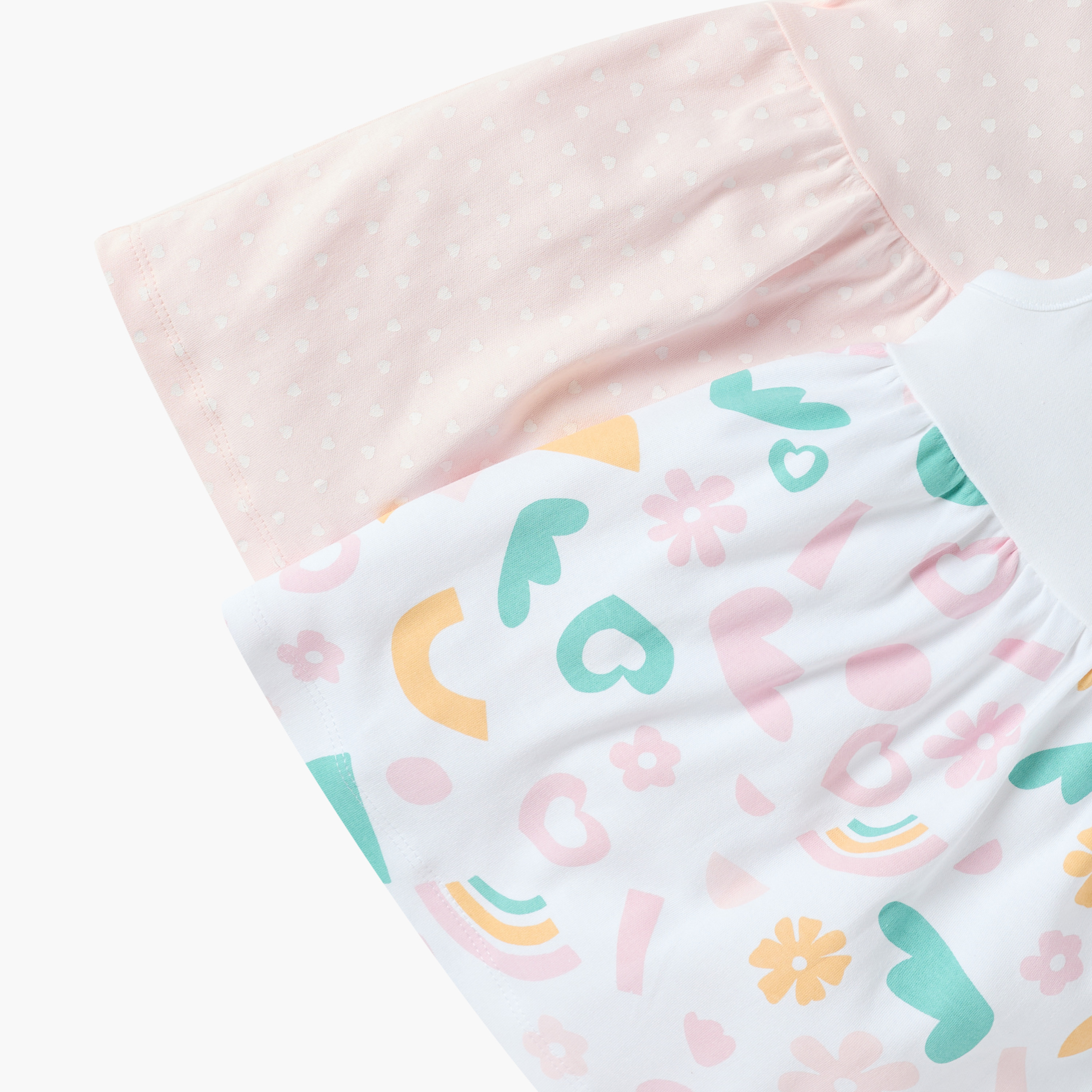 فستان إيه لاين بطبعات من جونيورز - طقم من قطعتين-baby-girls-clothing-dressesandjumpsuits-image-5