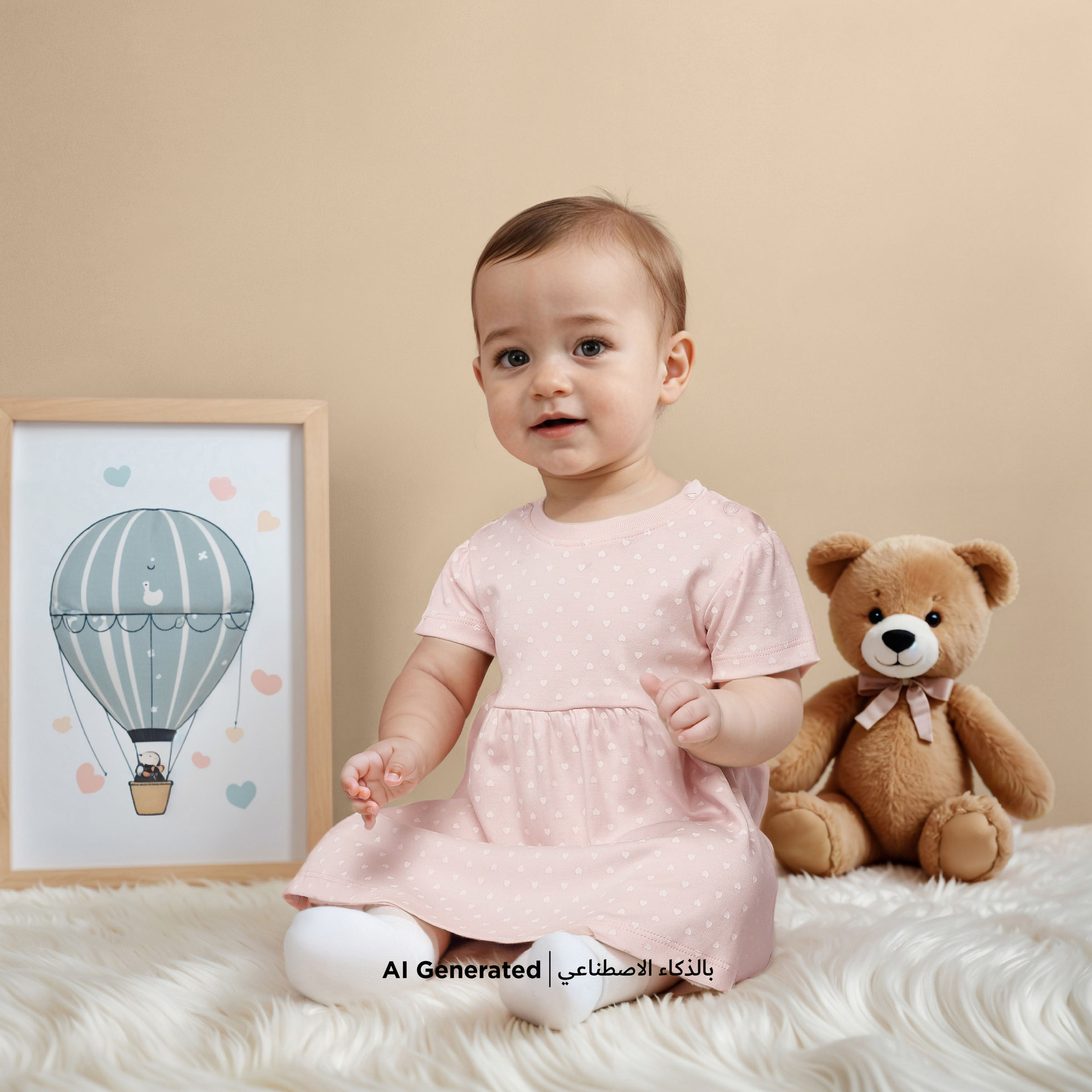 فستان إيه لاين بطبعات من جونيورز - طقم من قطعتين-baby-girls-clothing-dressesandjumpsuits-image-6