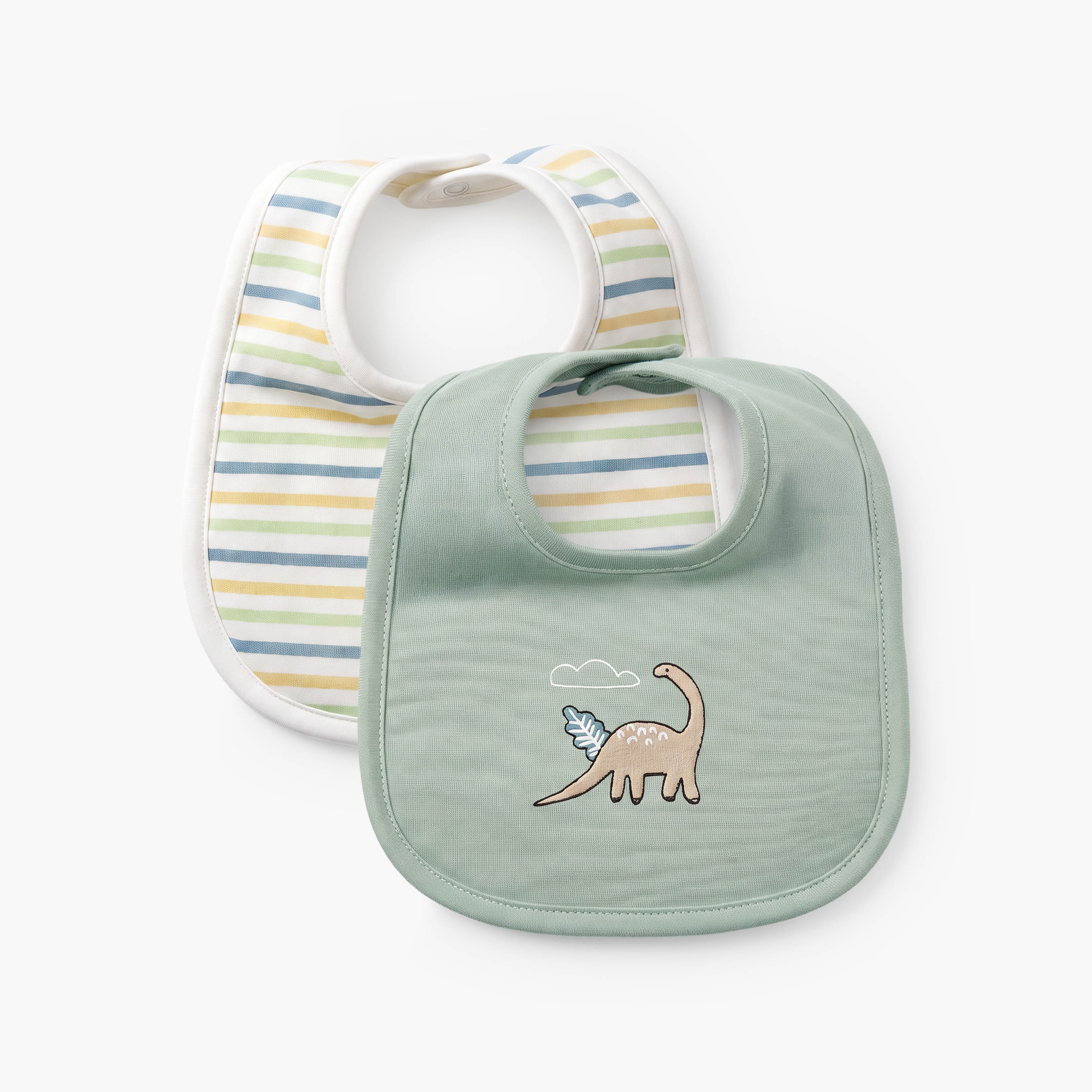Pack of 2 Juniors Baby Bib with Assorted Print-baby-feeding-bibs-image-1