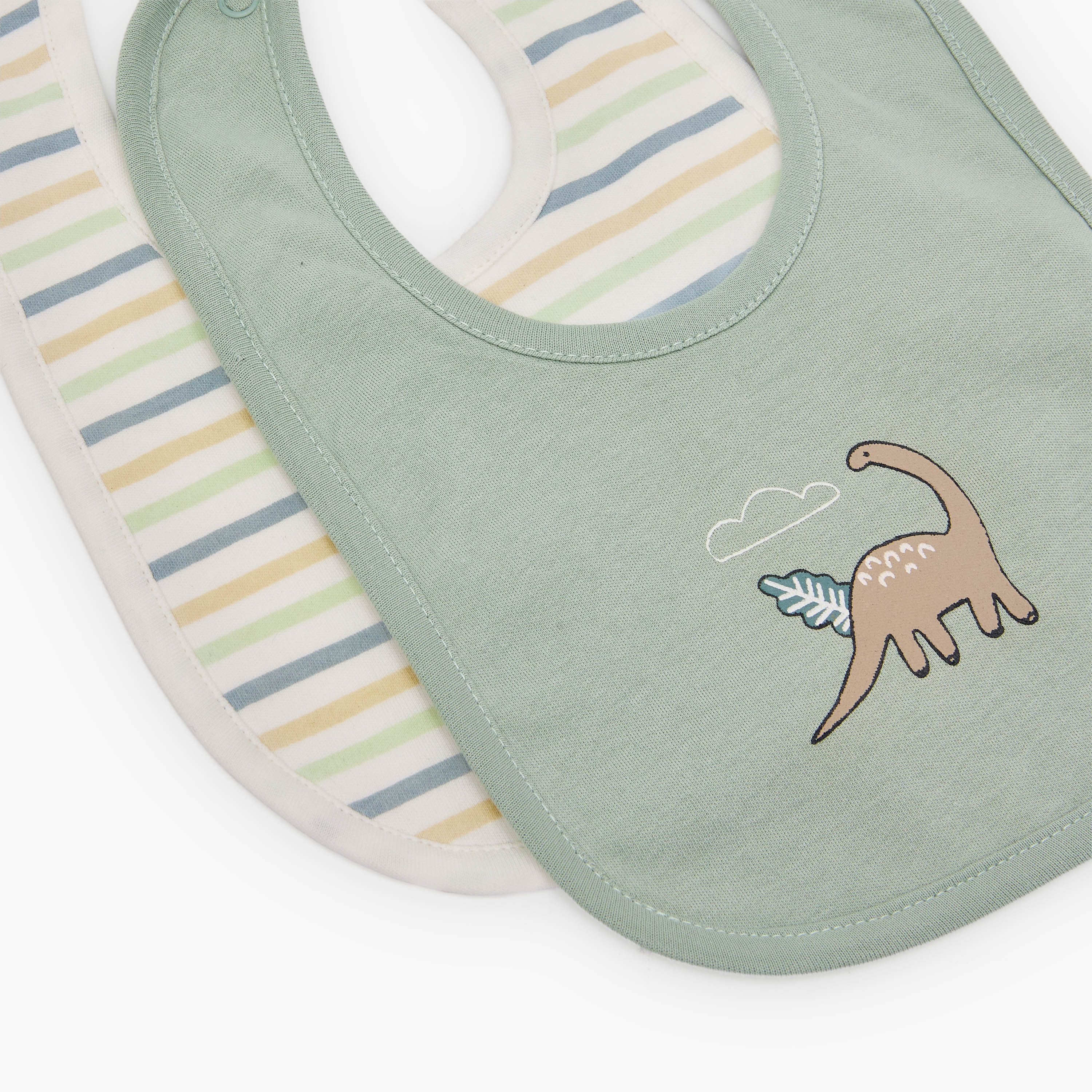 Pack of 2 Juniors Baby Bib with Assorted Print-baby-feeding-bibs-image-5