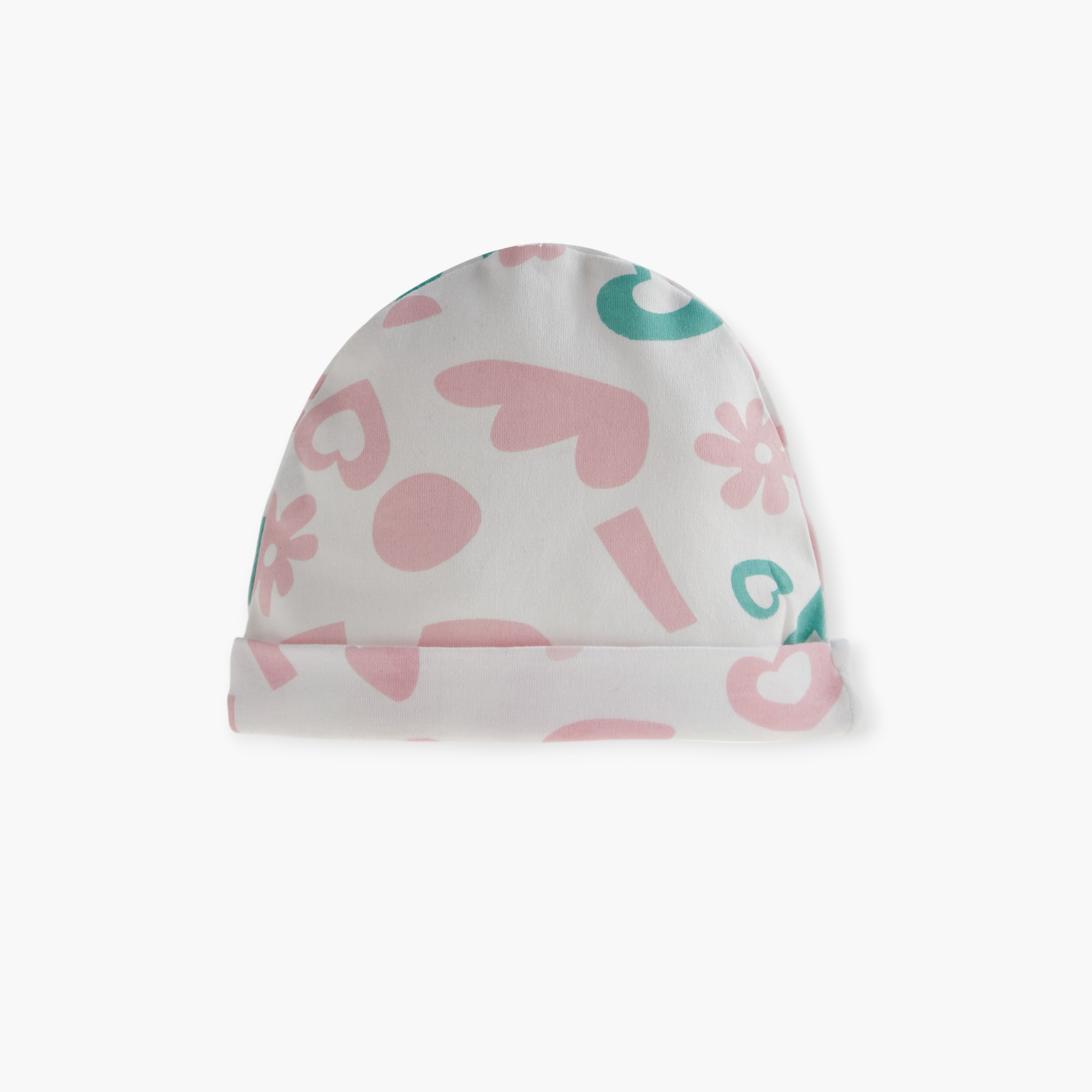 Juniors Printed Beanie - Set of 3-baby-girls-accessories-caps-image-3