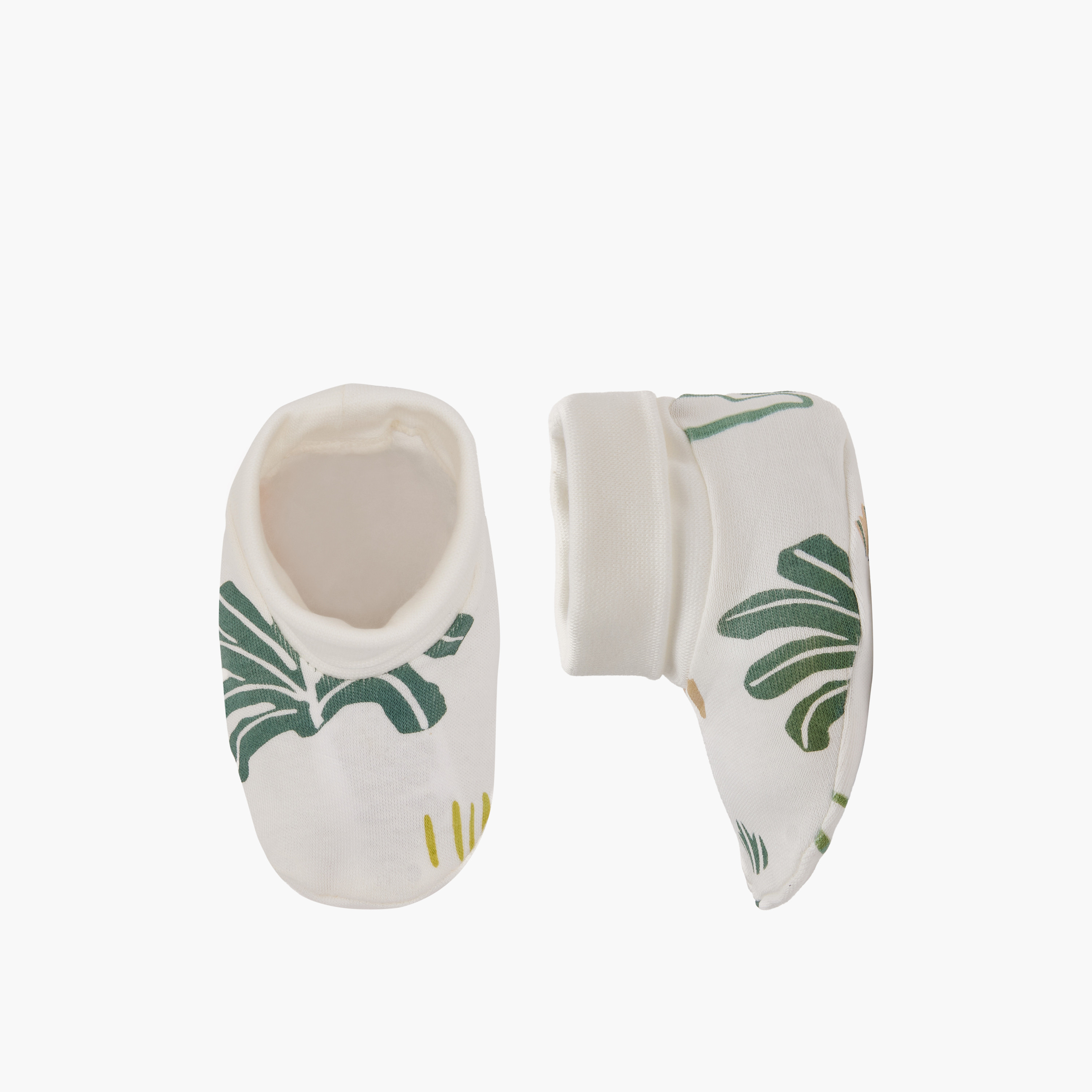 Pack of 2 Juniors Booties with Assorted Prints-baby-boys-shoes-booties-image-2
