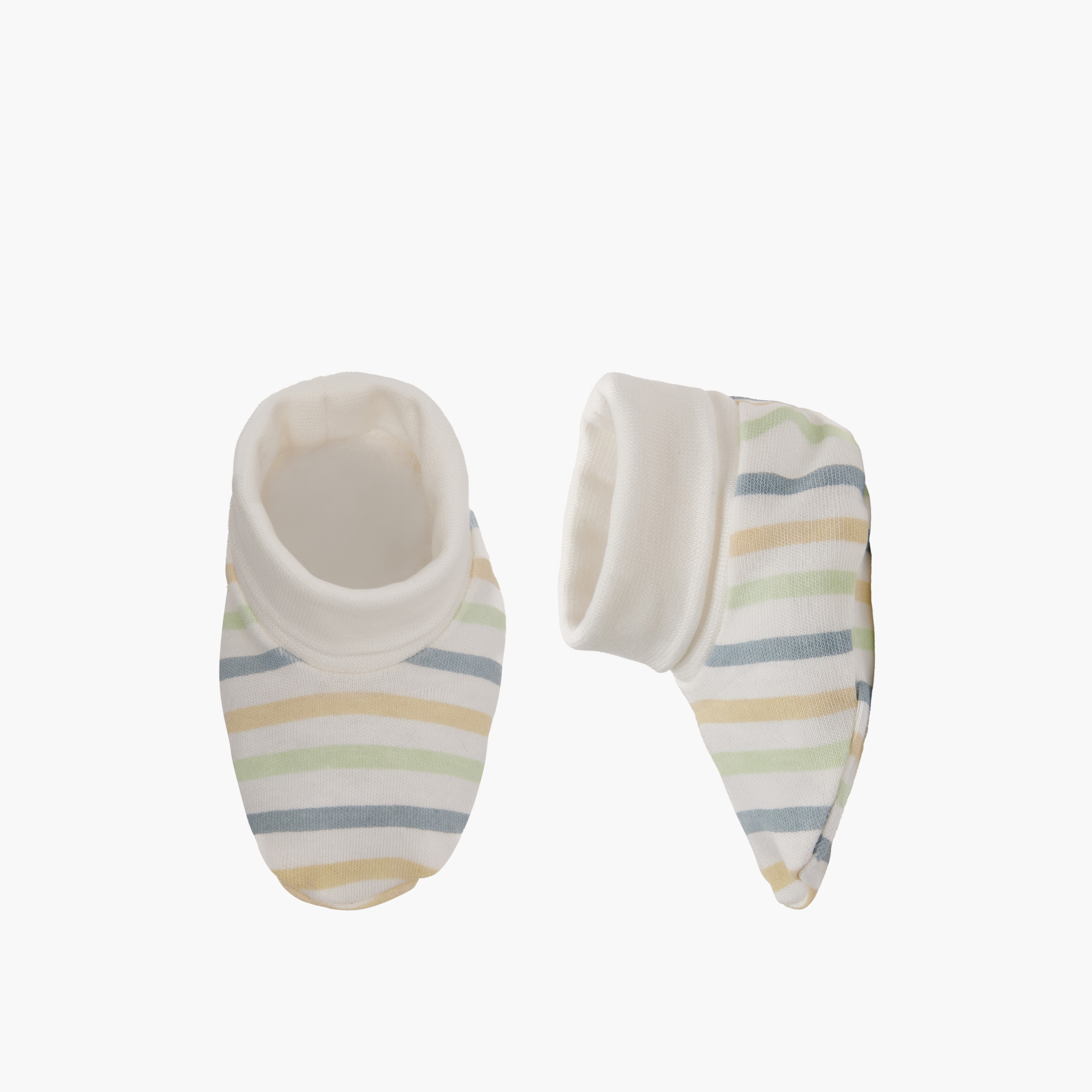 Pack of 2 Juniors Booties with Assorted Prints-baby-boys-shoes-booties-image-3